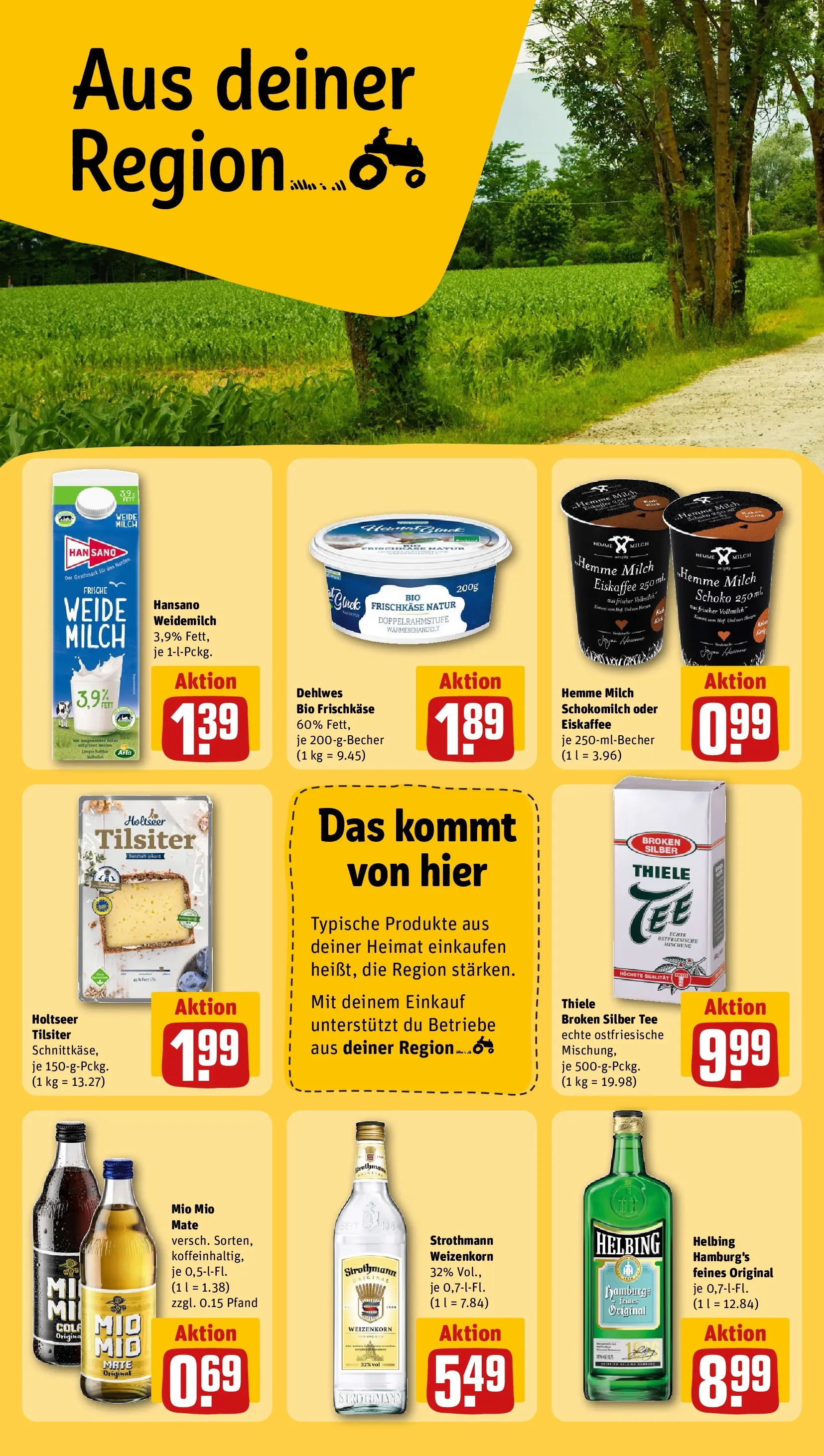 REWE Prospekt ab 27.04.2026 zum Blättern » Angebote | Seite: 24 | Produkte: Cola, Milch, Mio mio mate, Frischkase