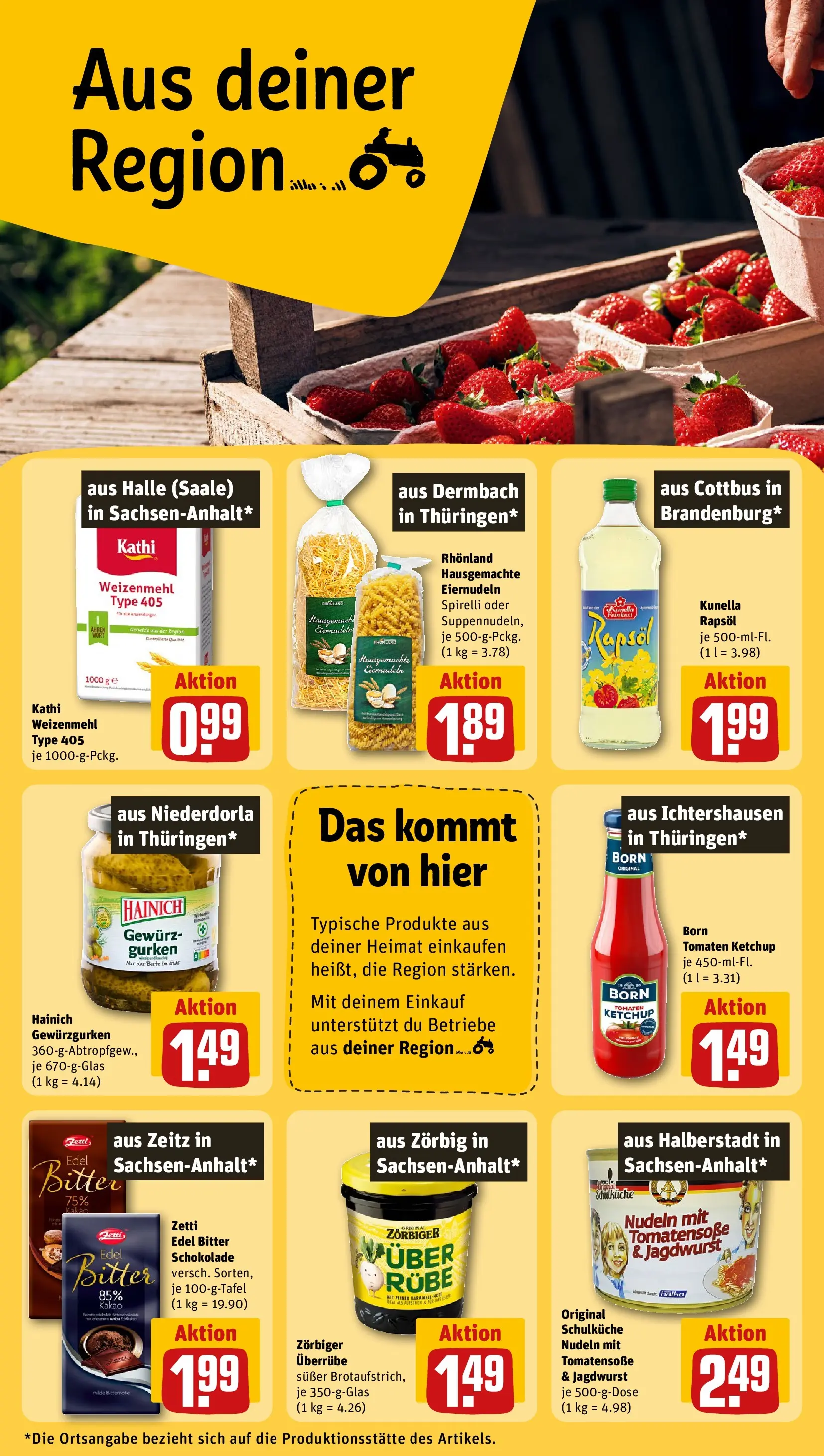 REWE Prospekt ab 27.04.2026 zum Blättern » Angebote | Seite: 20 | Produkte: Tomaten, Pasta, Getreide, Gurken