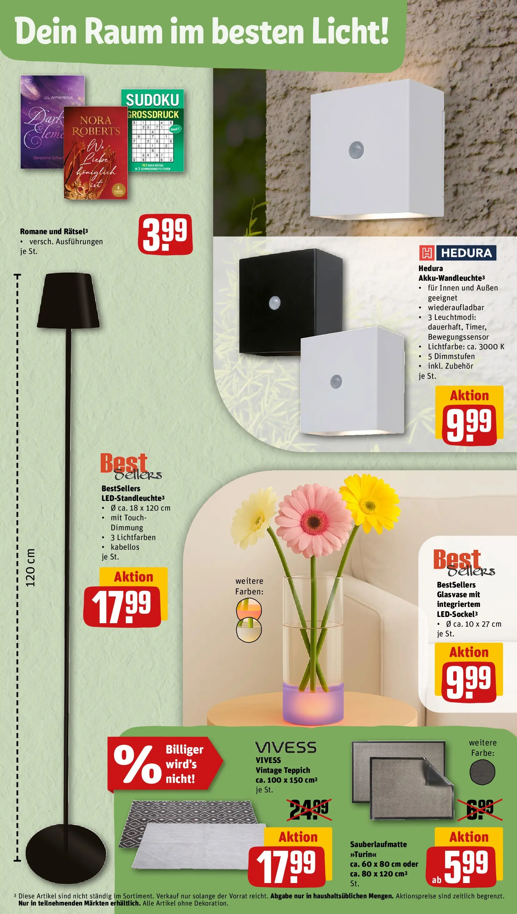 REWE Prospekt ab 27.04.2026 zum Blättern » Angebote | Seite: 29 | Produkte: Teppich, Vase