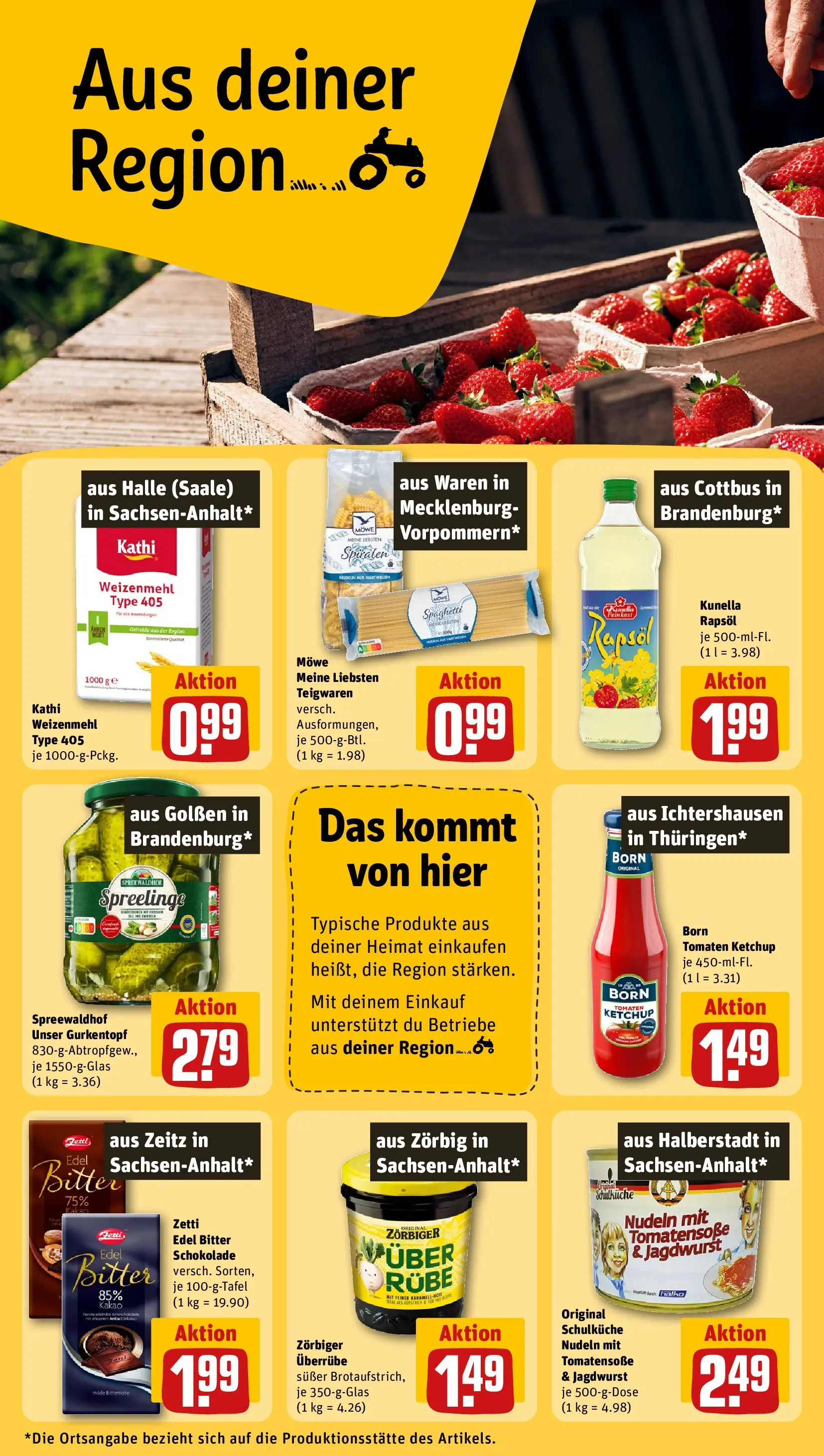 REWE Prospekt ab 27.04.2026 zum Blättern » Angebote | Seite: 20 | Produkte: Schokolade, Weizenmehl, Getreide, Ketchup