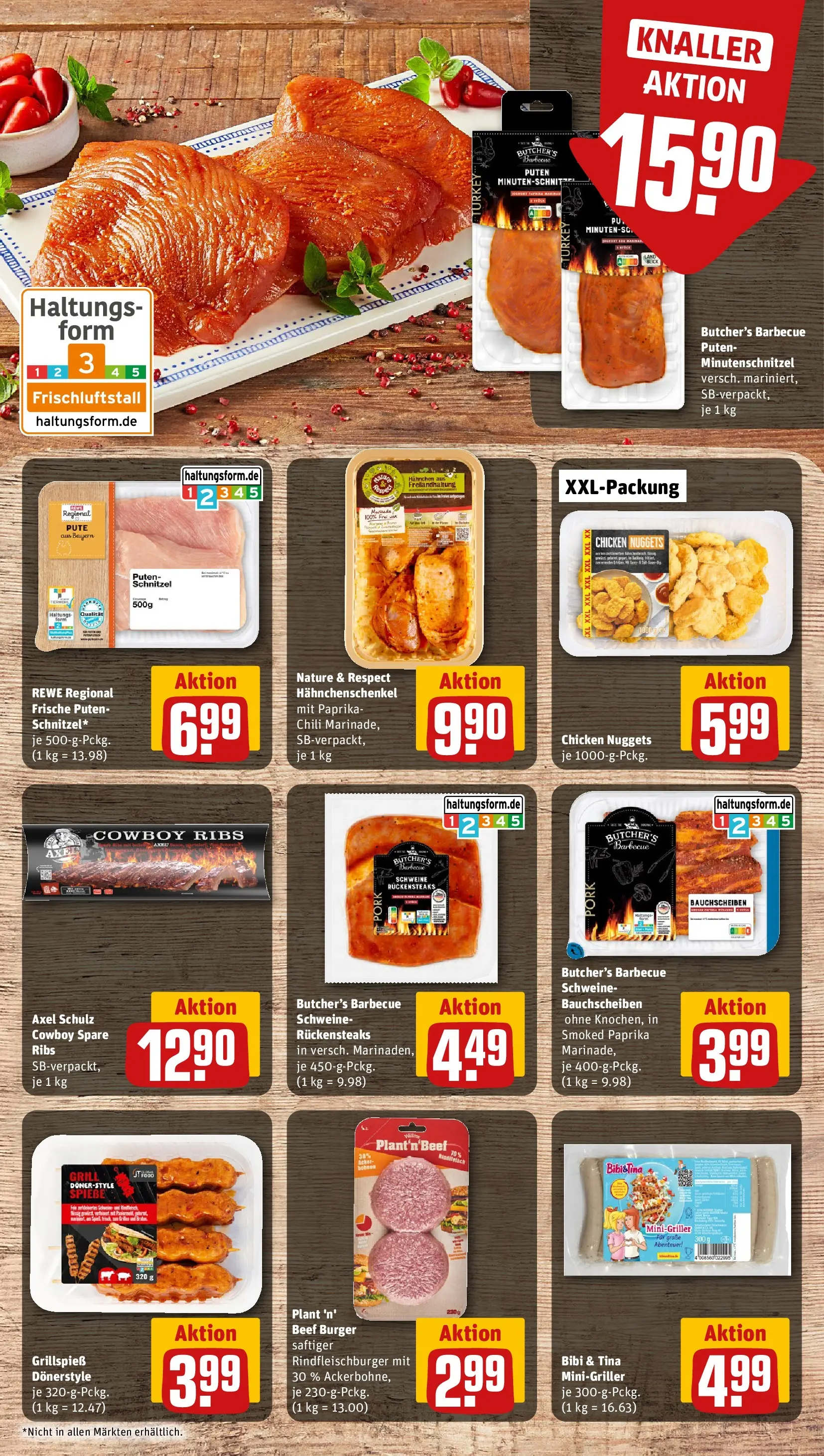 REWE Prospekt ab 27.04.2026 zum Blättern » Angebote | Seite: 8 | Produkte: Grill, Hahnchenschenkel, Burger, Paprika