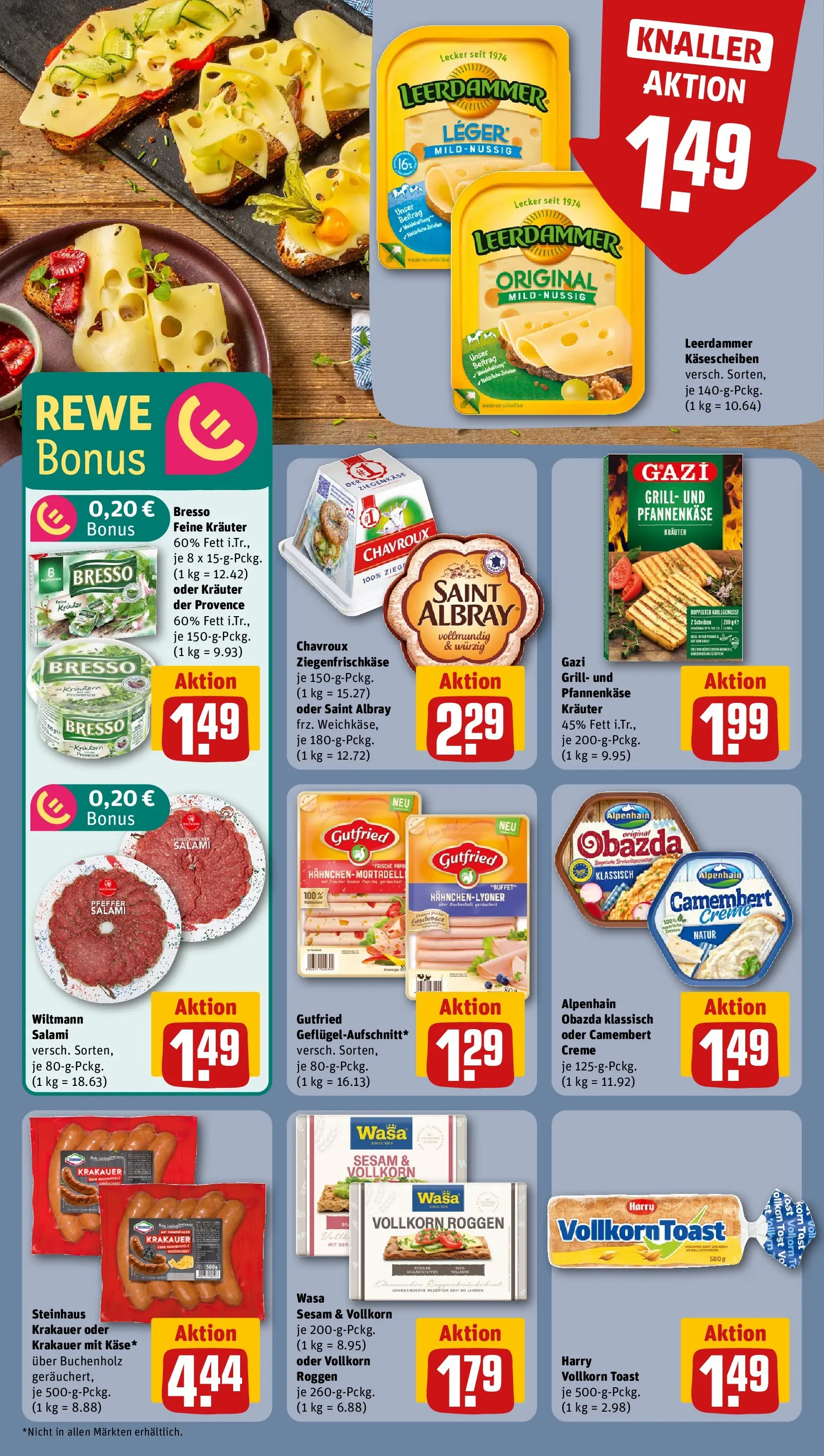 REWE Prospekt ab 27.04.2026 zum Blättern » Angebote | Seite: 10 | Produkte: Grill, Toast, Leerdammer, Creme