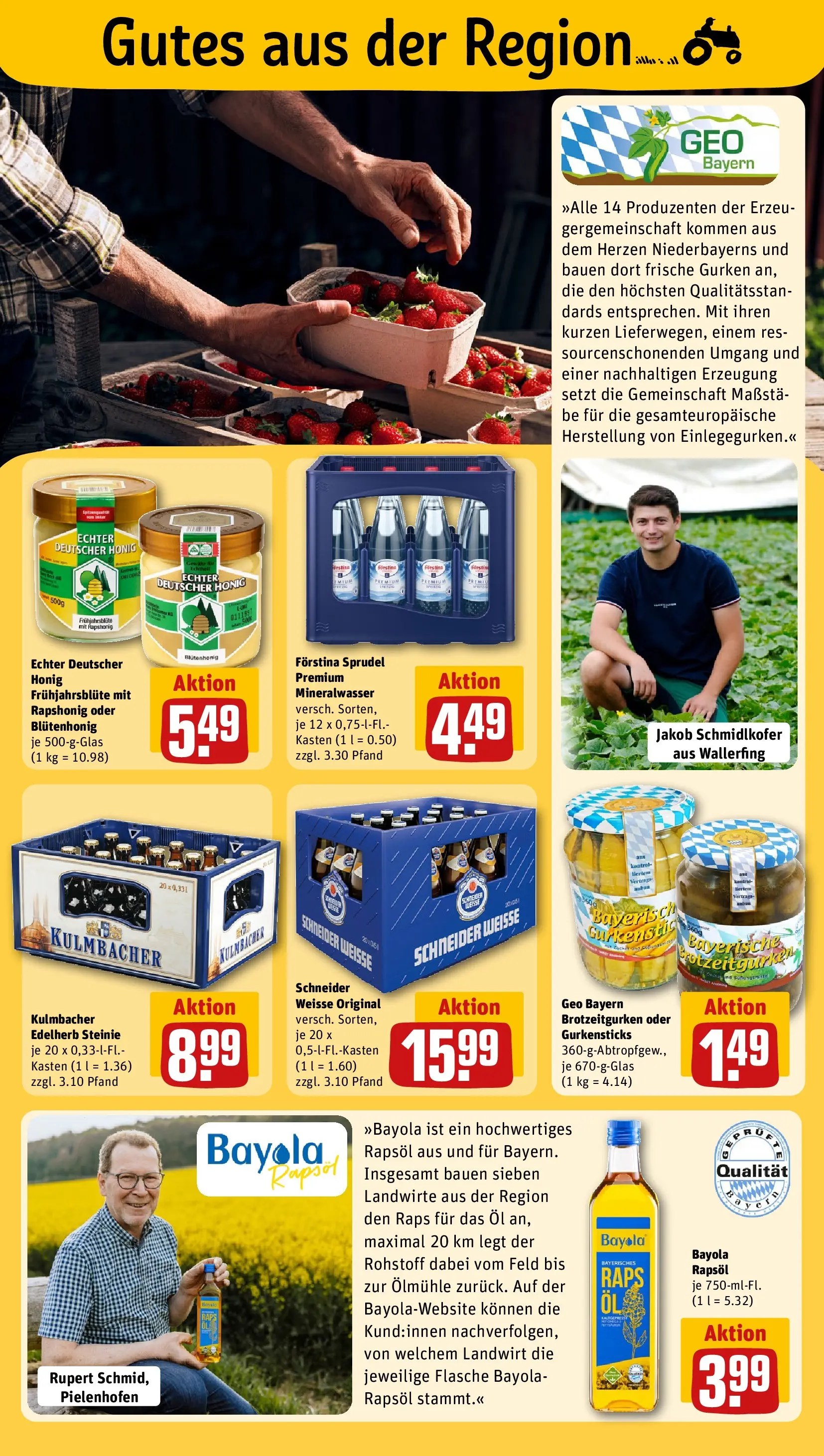 REWE Prospekt ab 27.04.2026 zum Blättern » Angebote | Seite: 21 | Produkte: Öl, Rapsöl, Mineralwasser, Zucker