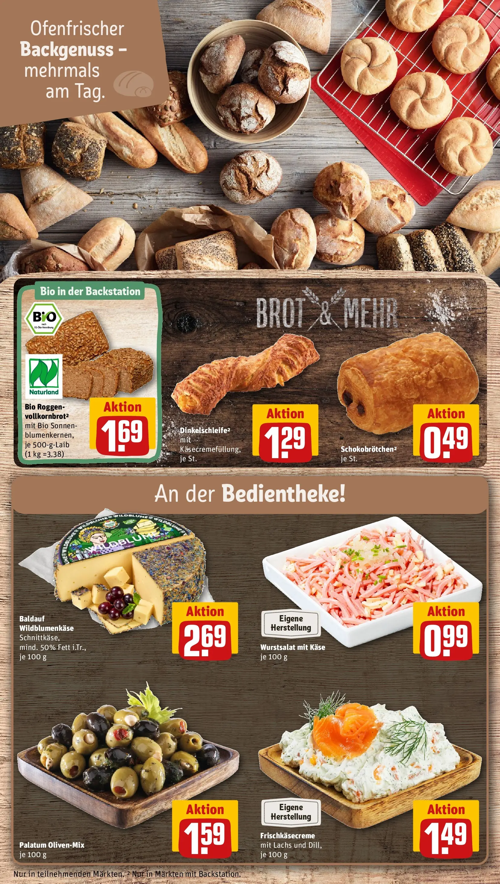 REWE Prospekt ab 27.04.2026 zum Blättern » Angebote | Seite: 11 | Produkte: Käse, Lachs, Dill, Brot