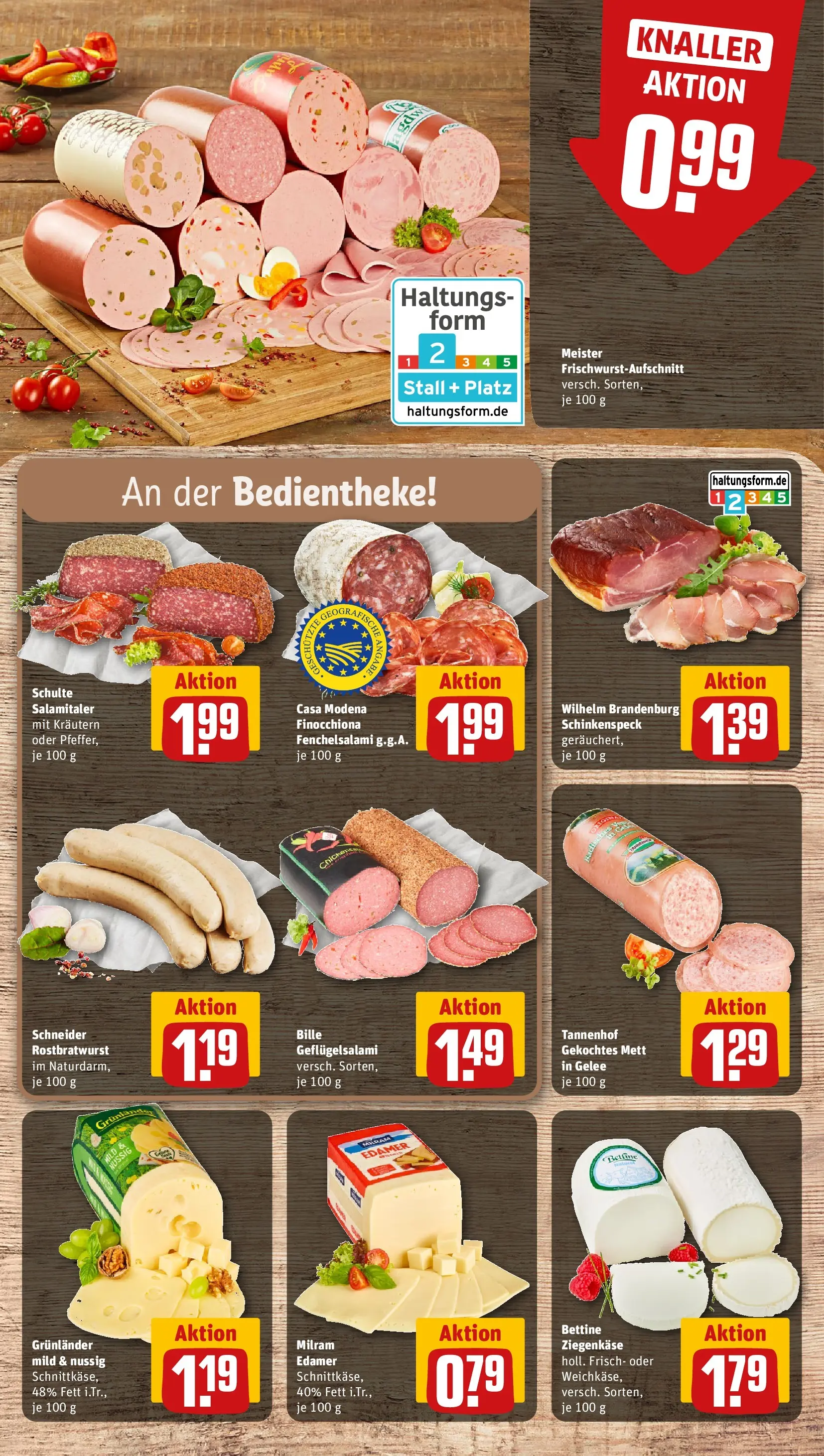 REWE Prospekt ab 27.04.2026 zum Blättern » Angebote | Seite: 11 | Produkte: Ziegenkäse, Grunlander, Milram, Salami