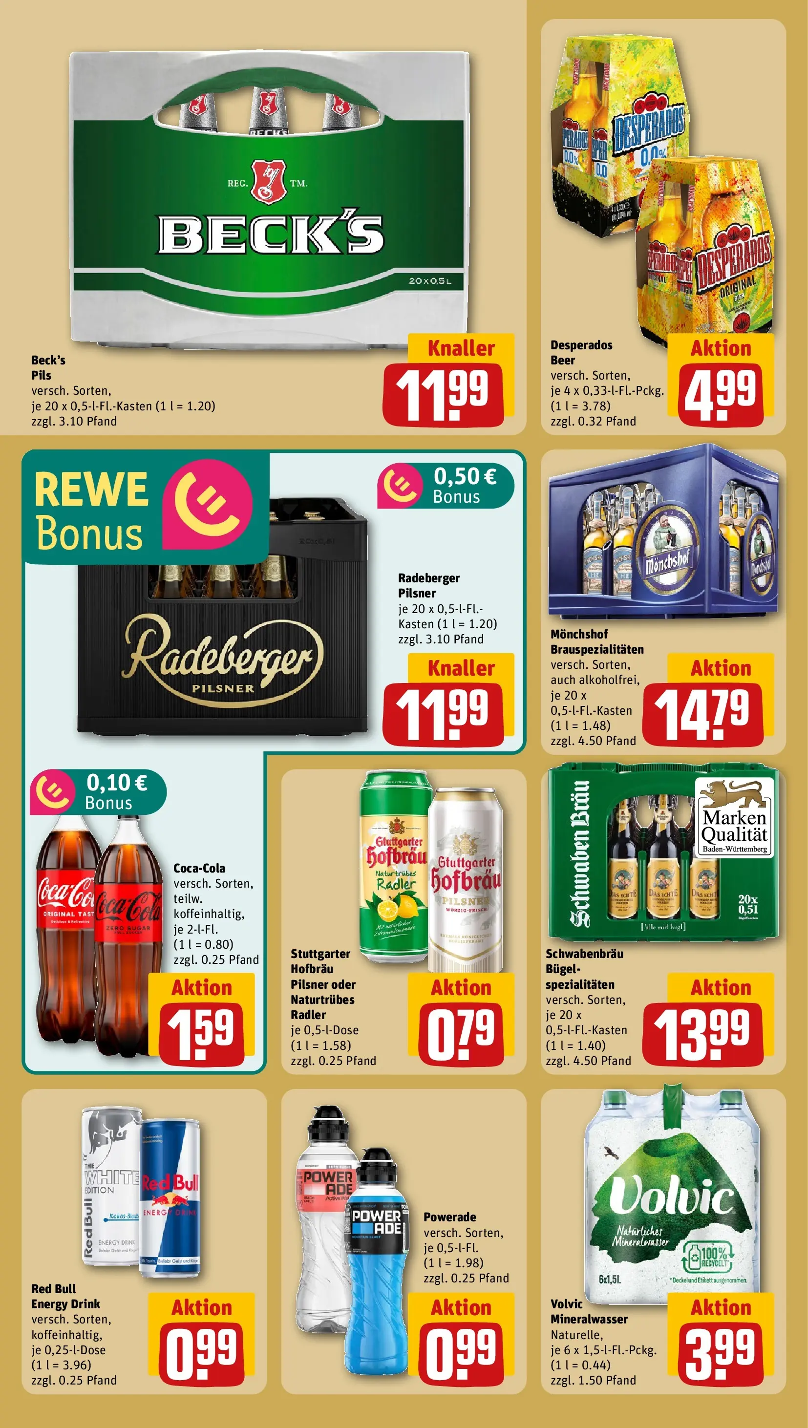 REWE Prospekt ab 27.04.2026 zum Blättern » Angebote | Seite: 16 | Produkte: Energy, Bier, Pils, Radeberger pilsner