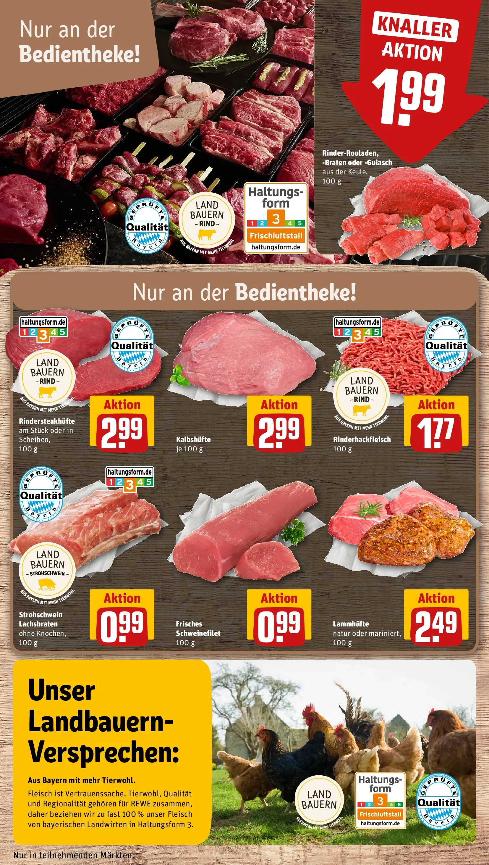 REWE Prospekt ab 27.04.2026 zum Blättern » Angebote | Seite: 10 | Produkte: Schweinefilet, Gulasch, Fleisch