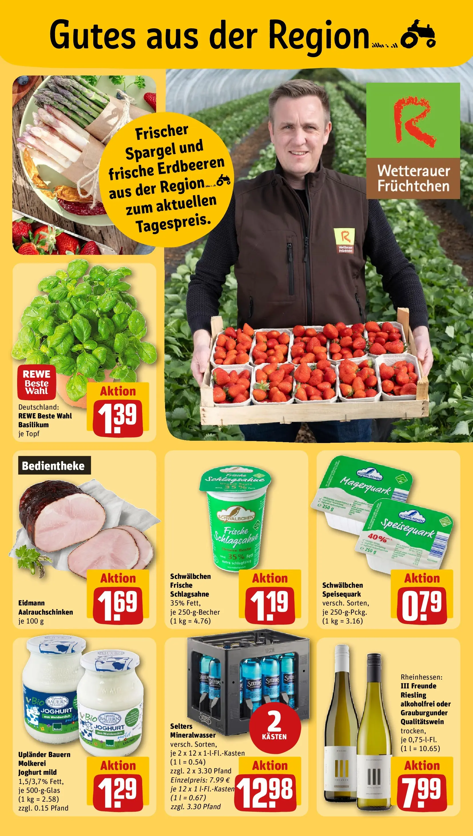 REWE Prospekt ab 27.04.2026 zum Blättern » Angebote | Seite: 21 | Produkte: Joghurt, Mineralwasser, Magerquark, Speisequark