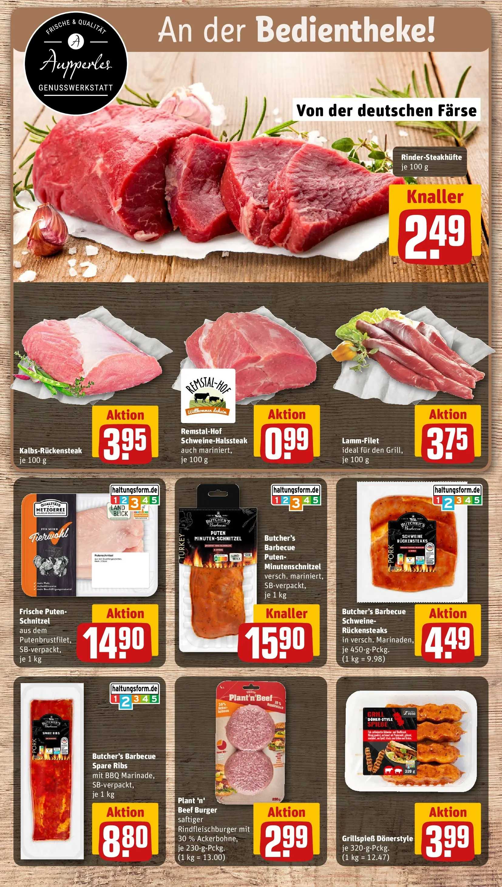 REWE Prospekt ab 27.04.2026 zum Blättern » Angebote | Seite: 10 | Produkte: Grill, Spare ribs, Burger, Schnitzel