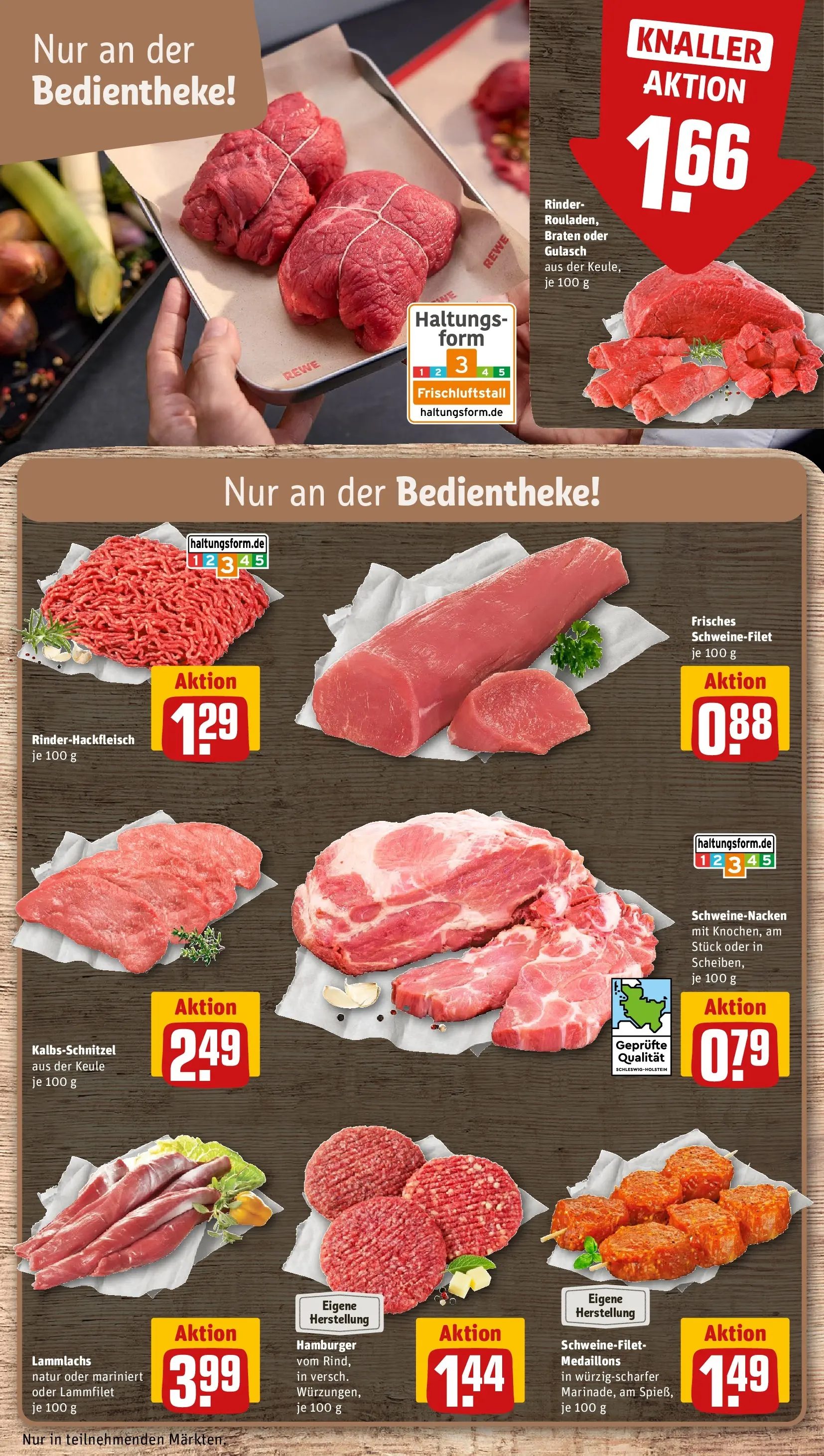 REWE Prospekt ab 27.04.2026 zum Blättern » Angebote | Seite: 10 | Produkte: Schweinenacken, Schweinefilet, Gulasch