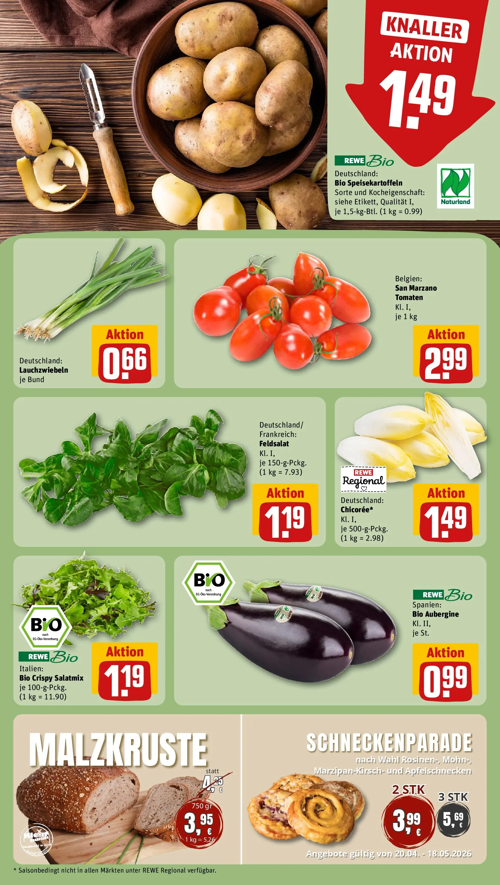 REWE Prospekt ab 27.04.2026 zum Blättern » Angebote | Seite: 7 | Produkte: Tomaten, Aubergine