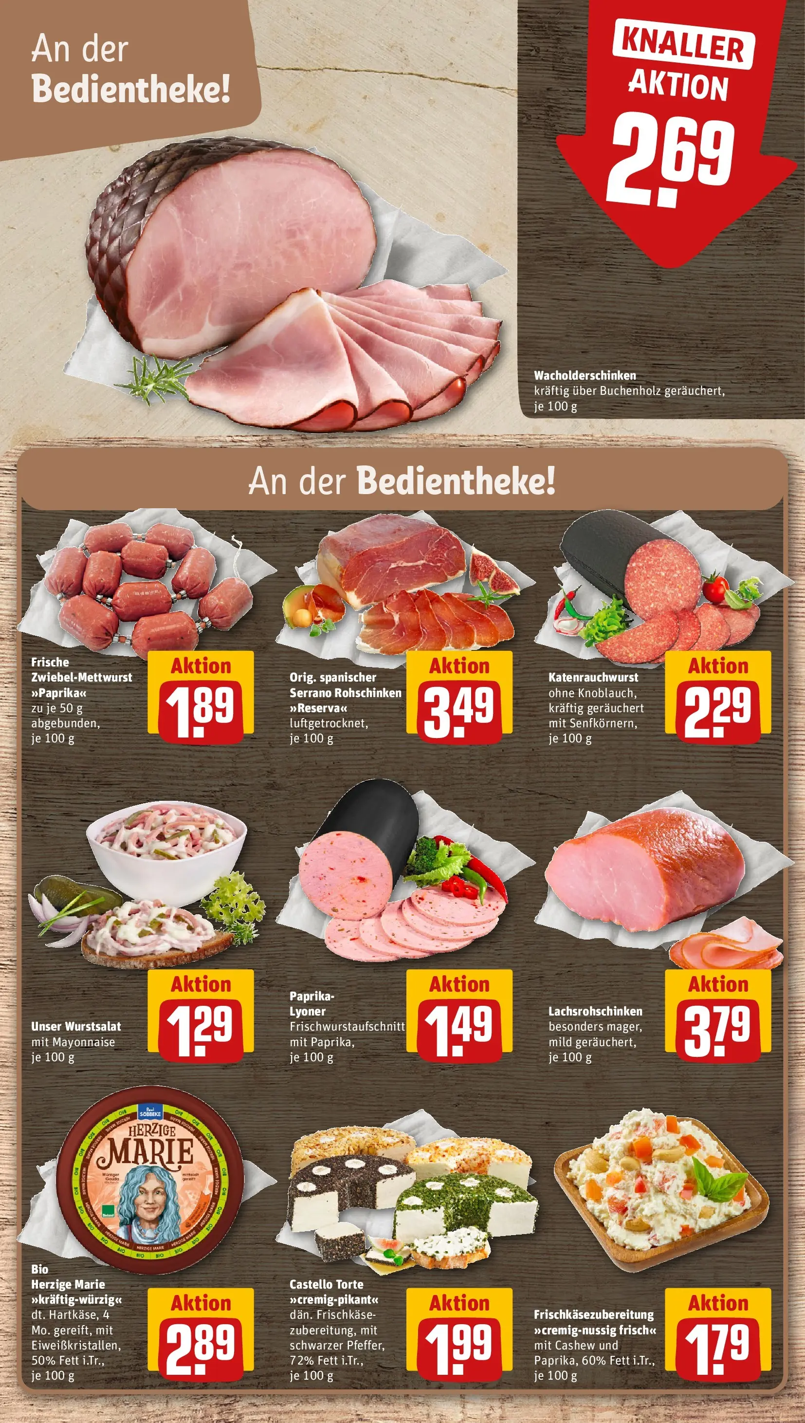 REWE Prospekt ab 27.04.2026 zum Blättern » Angebote | Seite: 9 | Produkte: Gouda, Mars, Mayonnaise, Frischkase