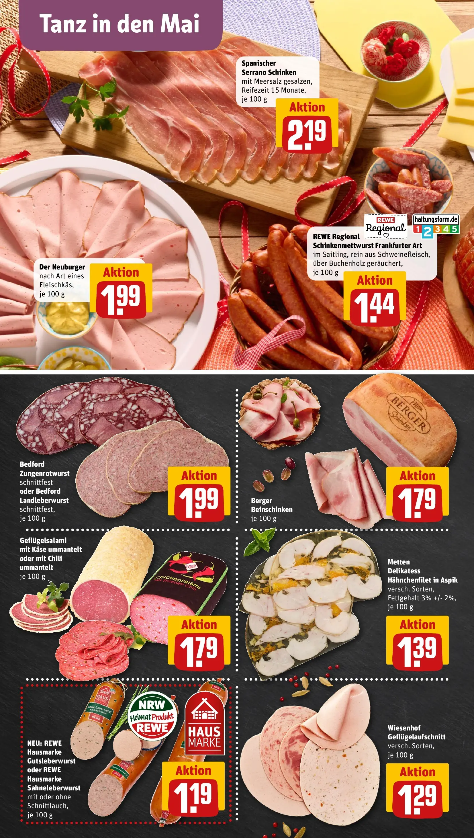 REWE Prospekt ab 27.04.2026 zum Blättern » Angebote | Seite: 8 | Produkte: Chili, Salami, Serrano schinken, Schinken