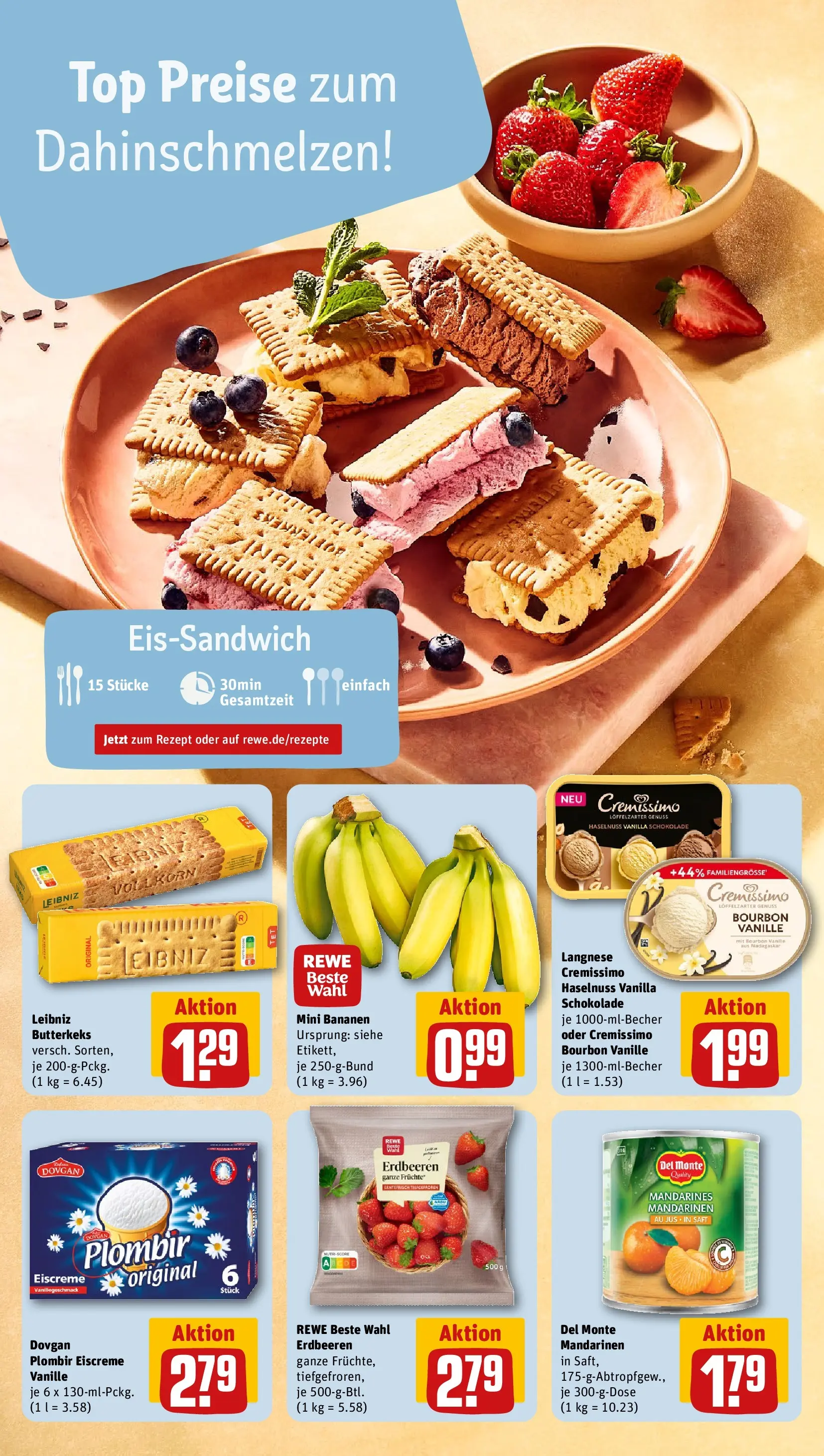 REWE Prospekt ab 27.04.2026 zum Blättern » Angebote | Seite: 14 | Produkte: Langnese, Cremissimo, Schokolade, Eiscreme