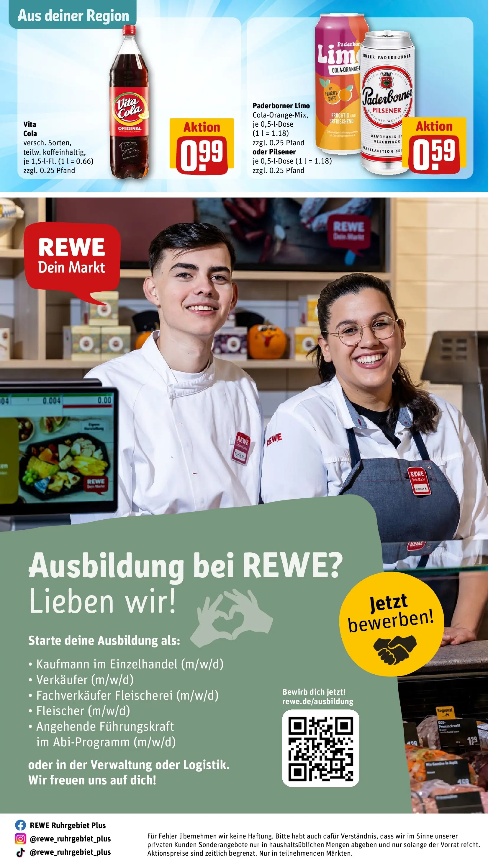 REWE Prospekt ab 27.04.2026 zum Blättern » Angebote | Seite: 30 | Produkte: Cola, Vita cola, Saft