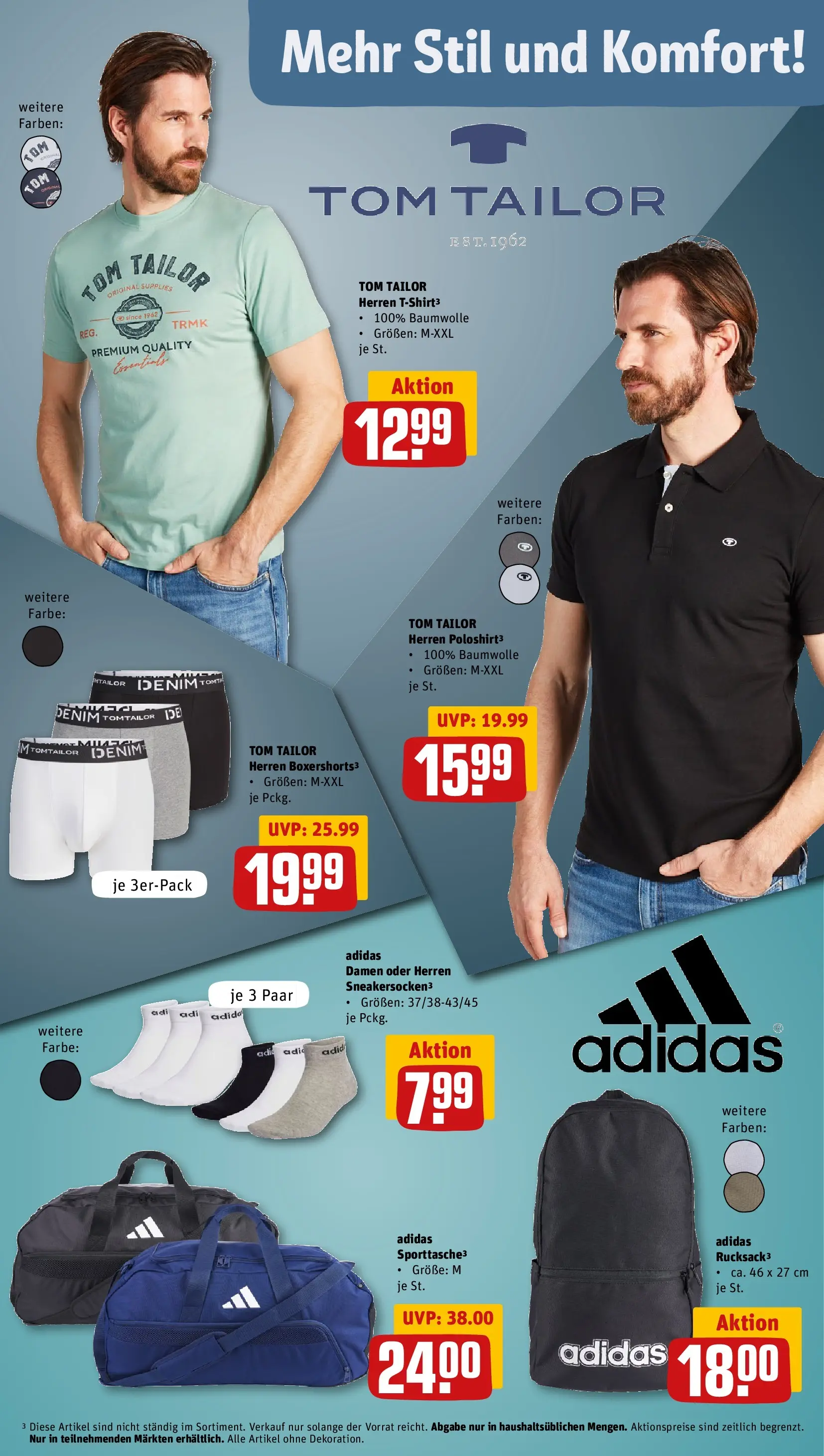 REWE Prospekt ab 27.04.2026 zum Blättern » Angebote | Seite: 32 | Produkte: Shirt, T-Shirt, Boxer, Rucksack