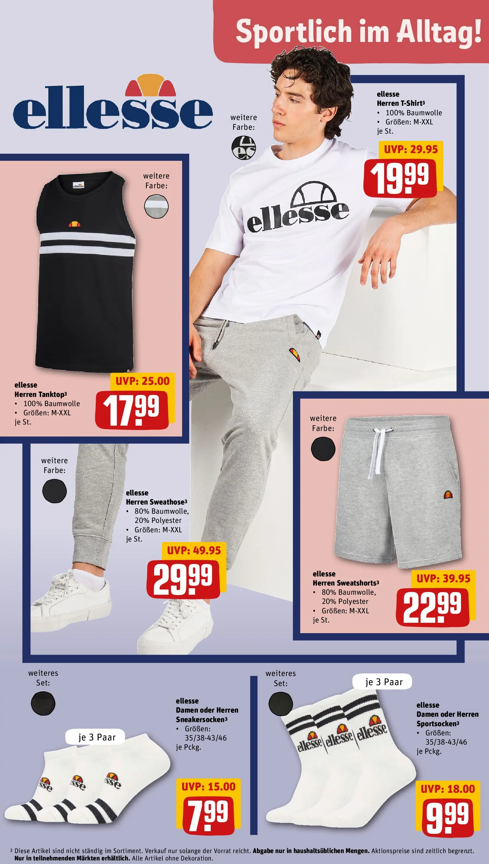 REWE Prospekt ab 27.04.2026 zum Blättern » Angebote | Seite: 33 | Produkte: T-Shirt, Sweatshorts, Tanktop