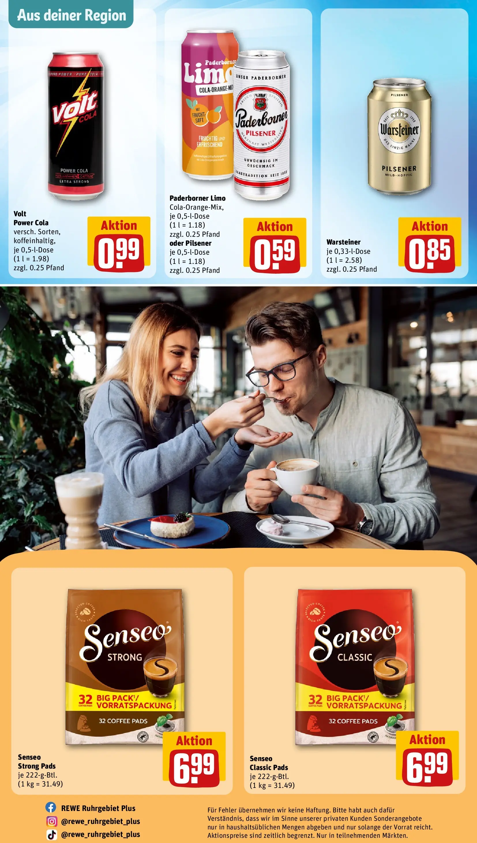 REWE Prospekt ab 27.04.2026 zum Blättern » Angebote | Seite: 28 | Produkte: Senseo, Limonade, Warsteiner, Saft