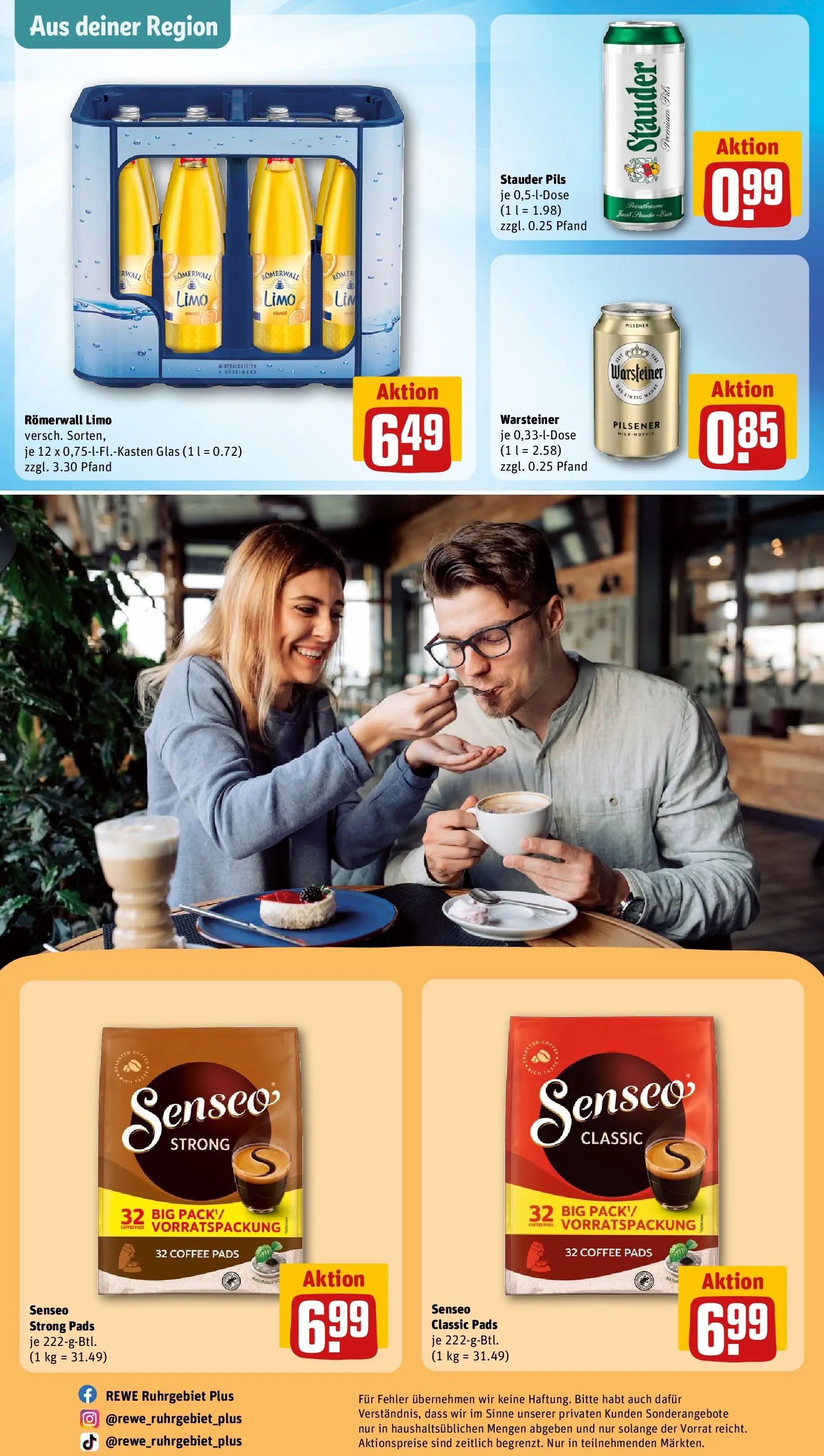 REWE Prospekt ab 27.04.2026 zum Blättern » Angebote | Seite: 29 | Produkte: Senseo, Pils, Warsteiner