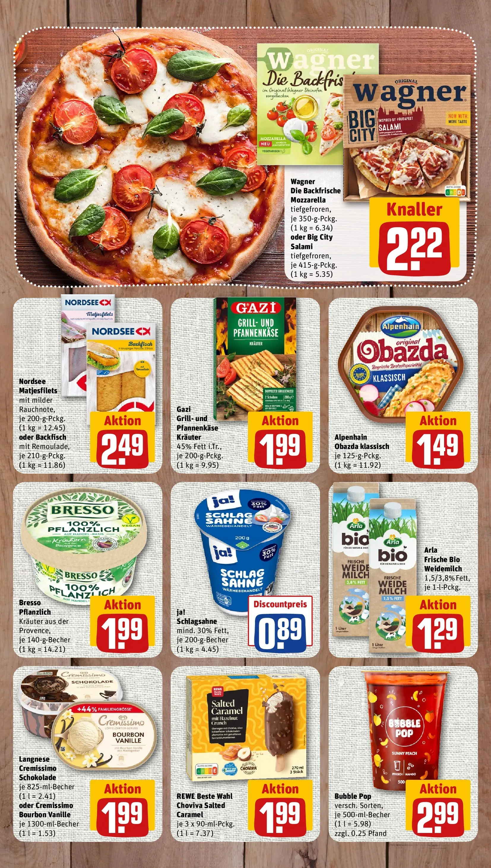 REWE Prospekt ab 27.04.2026 zum Blättern » Angebote | Seite: 7 | Produkte: Grill, Langnese cremissimo, Cremissimo, Bresso