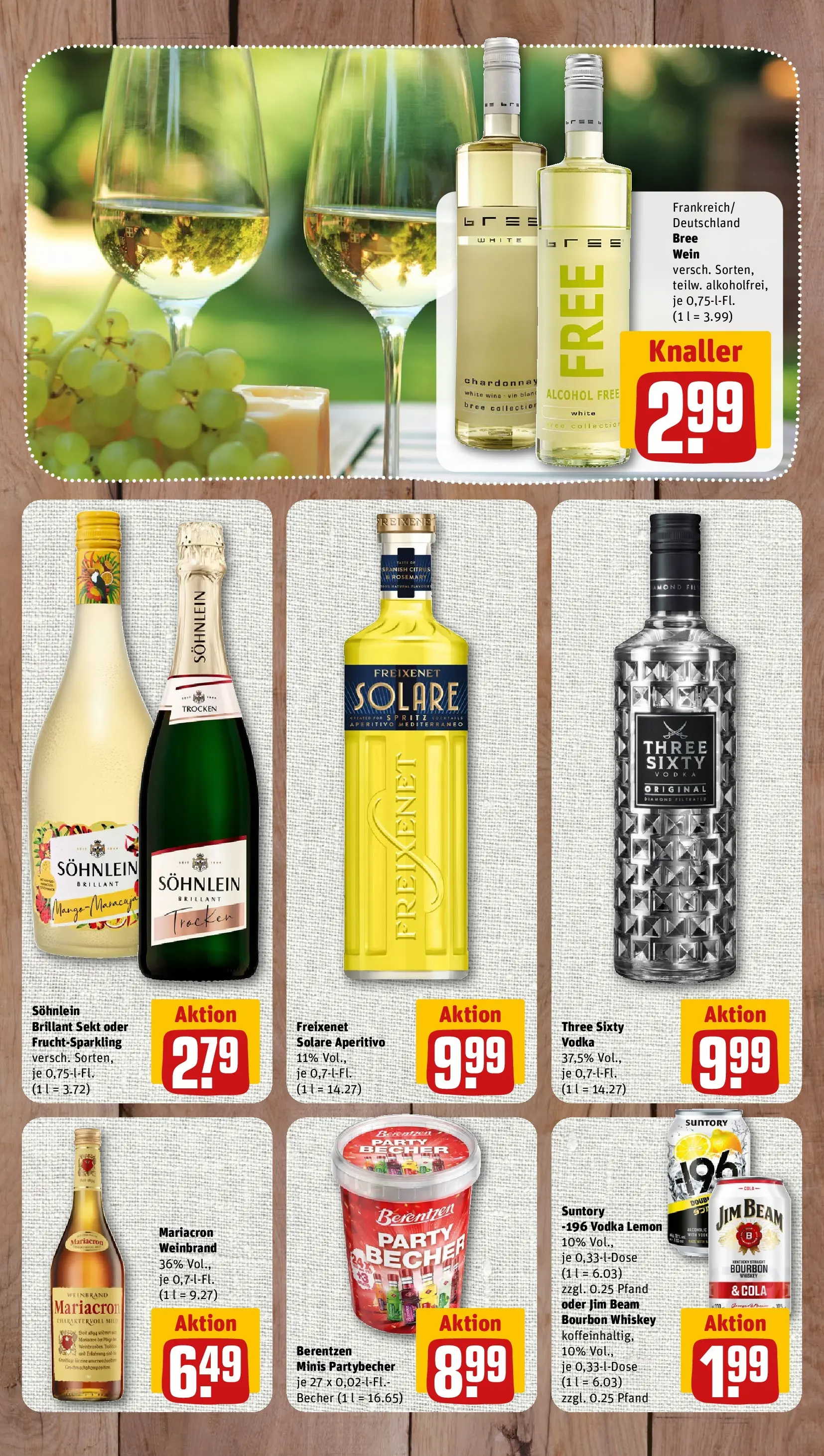 REWE Prospekt ab 27.04.2026 zum Blättern » Angebote | Seite: 10 | Produkte: Jim beam, Freixenet, Mariacron, Whiskey