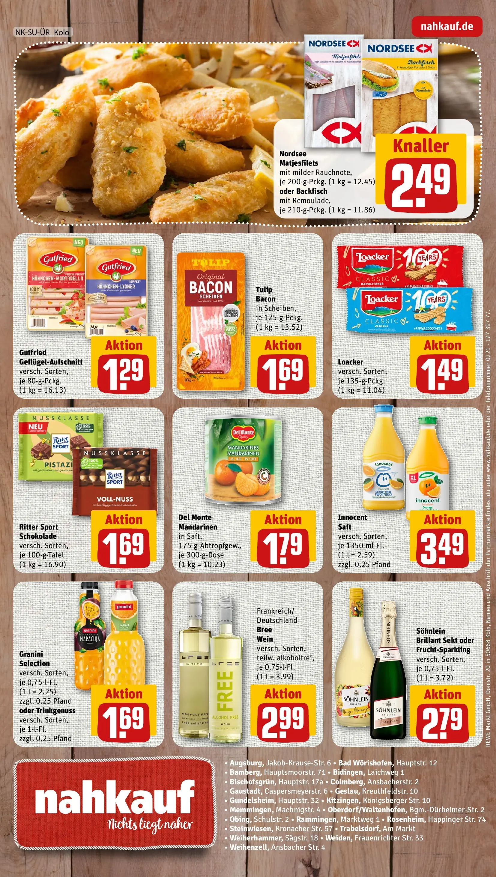 REWE Prospekt ab 27.04.2026 zum Blättern » Angebote | Seite: 8 | Produkte: Schokolade, Sekt, Saft, Wein