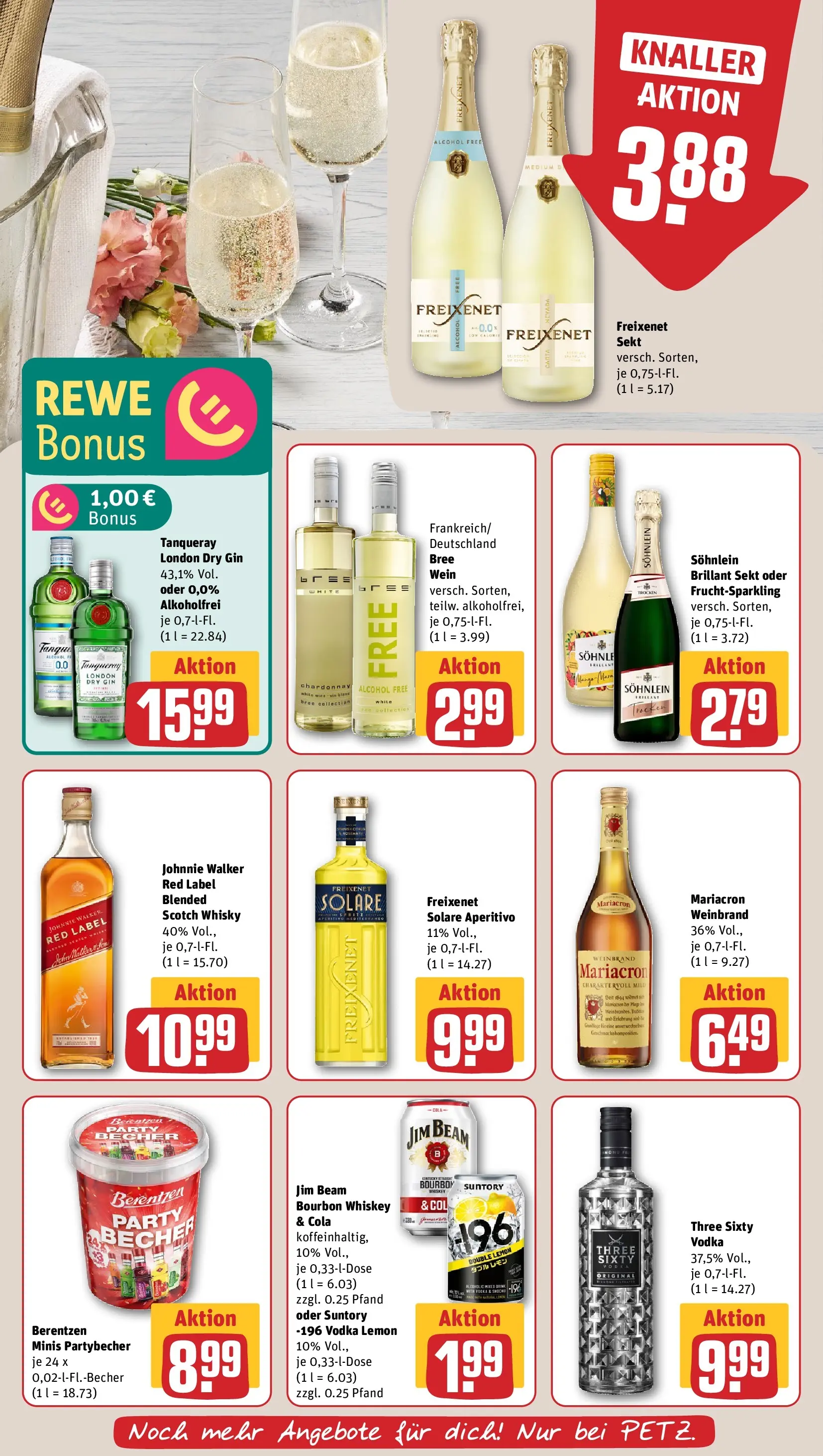 REWE Prospekt ab 27.04.2026 zum Blättern » Angebote | Seite: 19 | Produkte: Whisky, Jim beam, Bree, Vodka