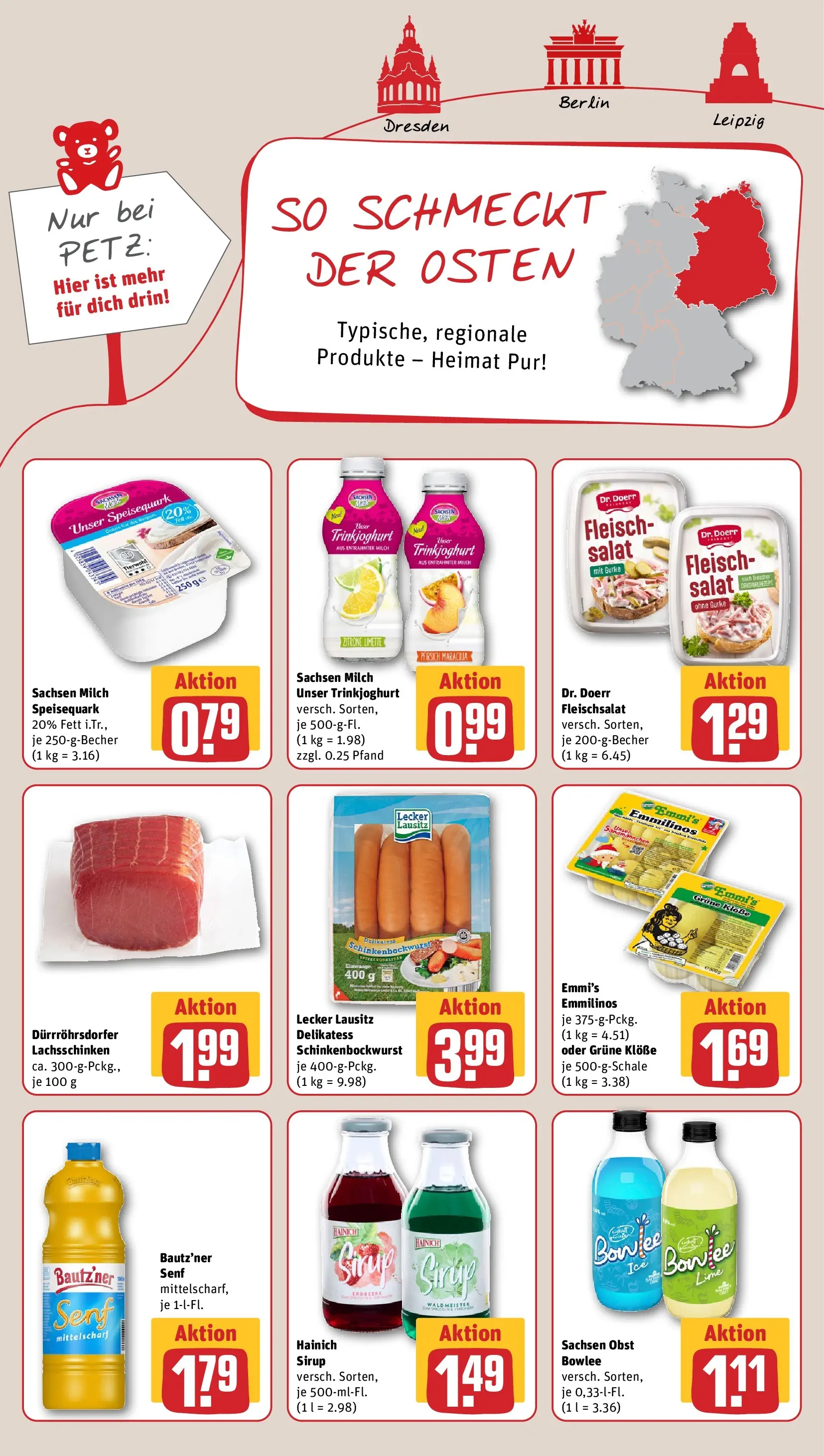 REWE Prospekt ab 27.04.2026 zum Blättern » Angebote | Seite: 10 | Produkte: Sirup, Pfirsich, Fleisch, Salat