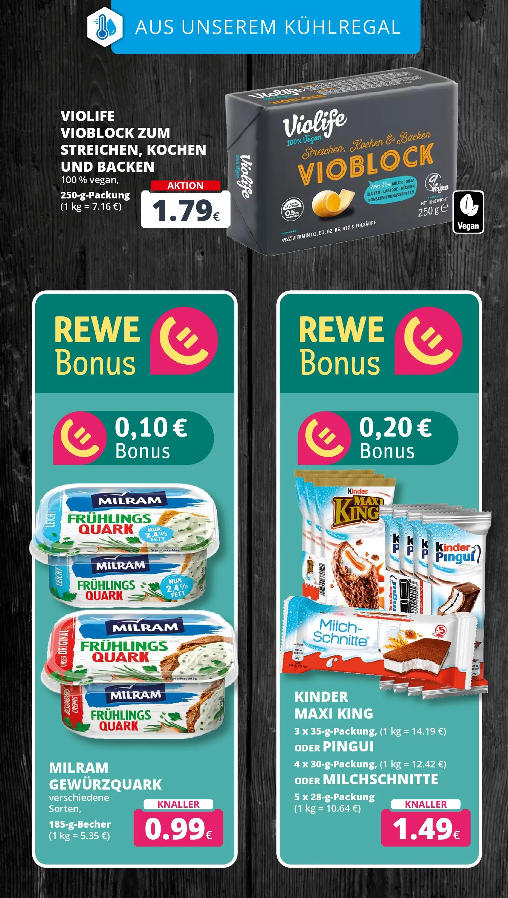 REWE Prospekt ab 27.04.2026 zum Blättern » Angebote | Seite: 16 | Produkte: Quark, Milch, Milram