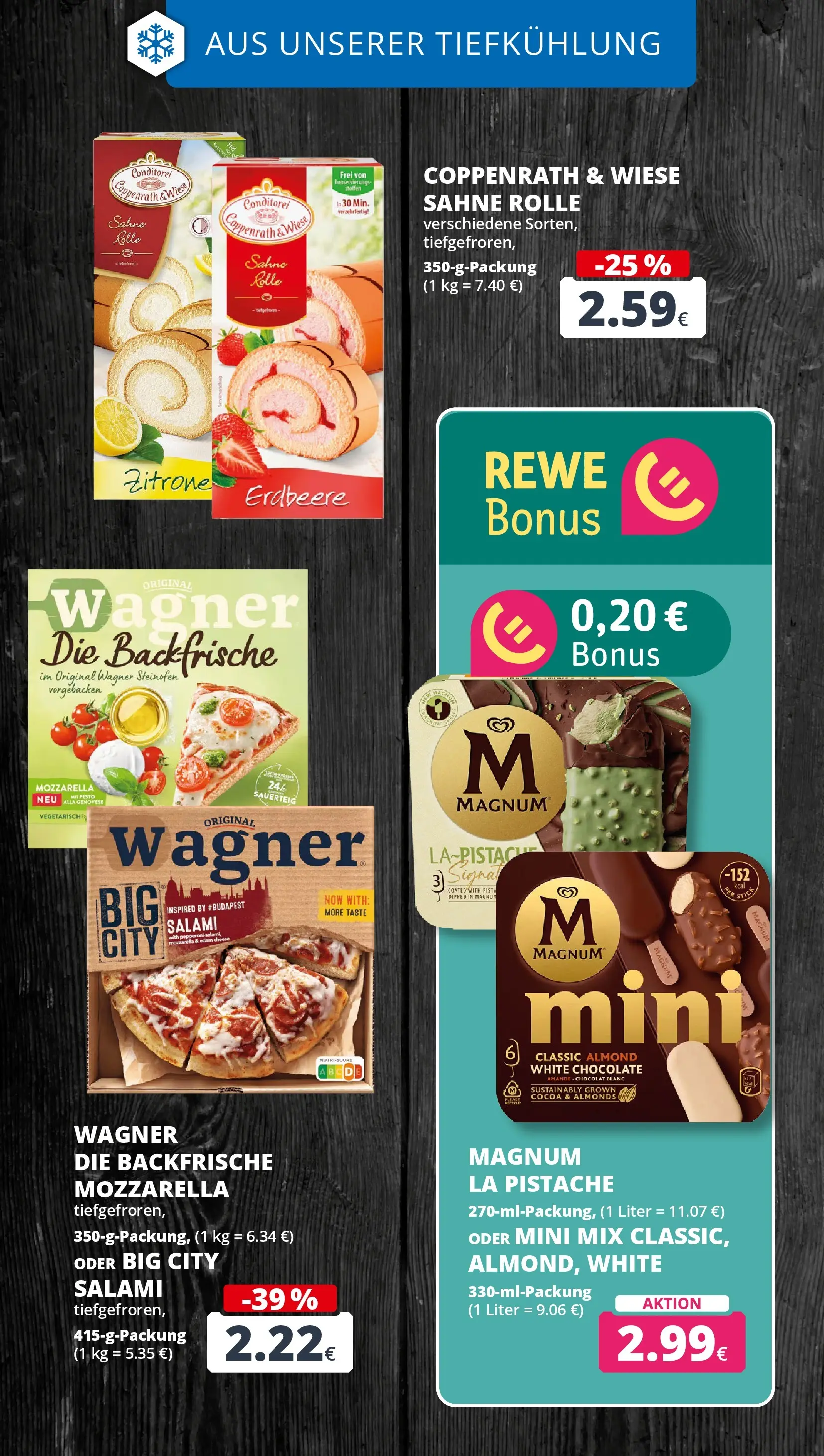 REWE Prospekt ab 27.04.2026 zum Blättern » Angebote | Seite: 19 | Produkte: Mozzarella, Zitrone, Pizza, Sahne