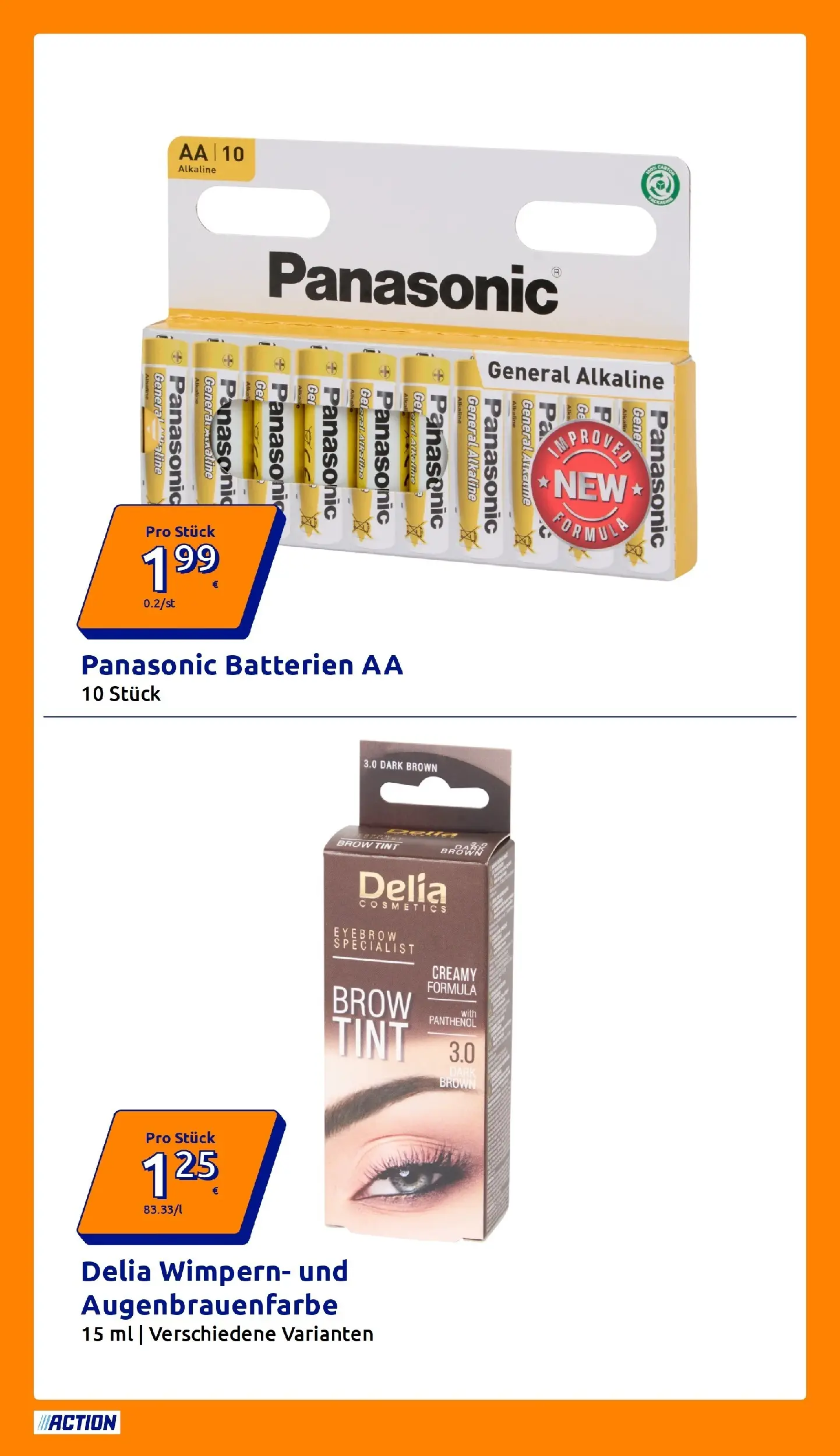 Action - Action: Kleine Preise, große Freude ab 21.04.2026 → Angebote nächste Woche | Seite: 27 | Produkte: Panasonic, Batterien