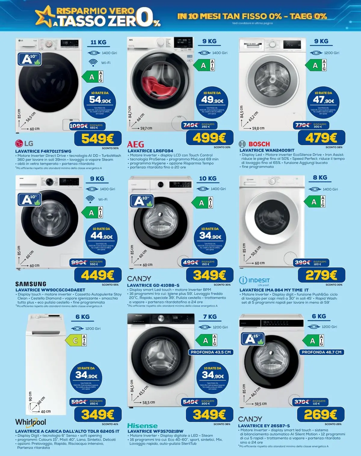 Nuovo Euronics volantino Risparmio vero il tasso 0 dal 23/04/2026 > offerte anteprima 🛍️ | Pagina: 2 | Prodotti: Lavatrice, Samsung