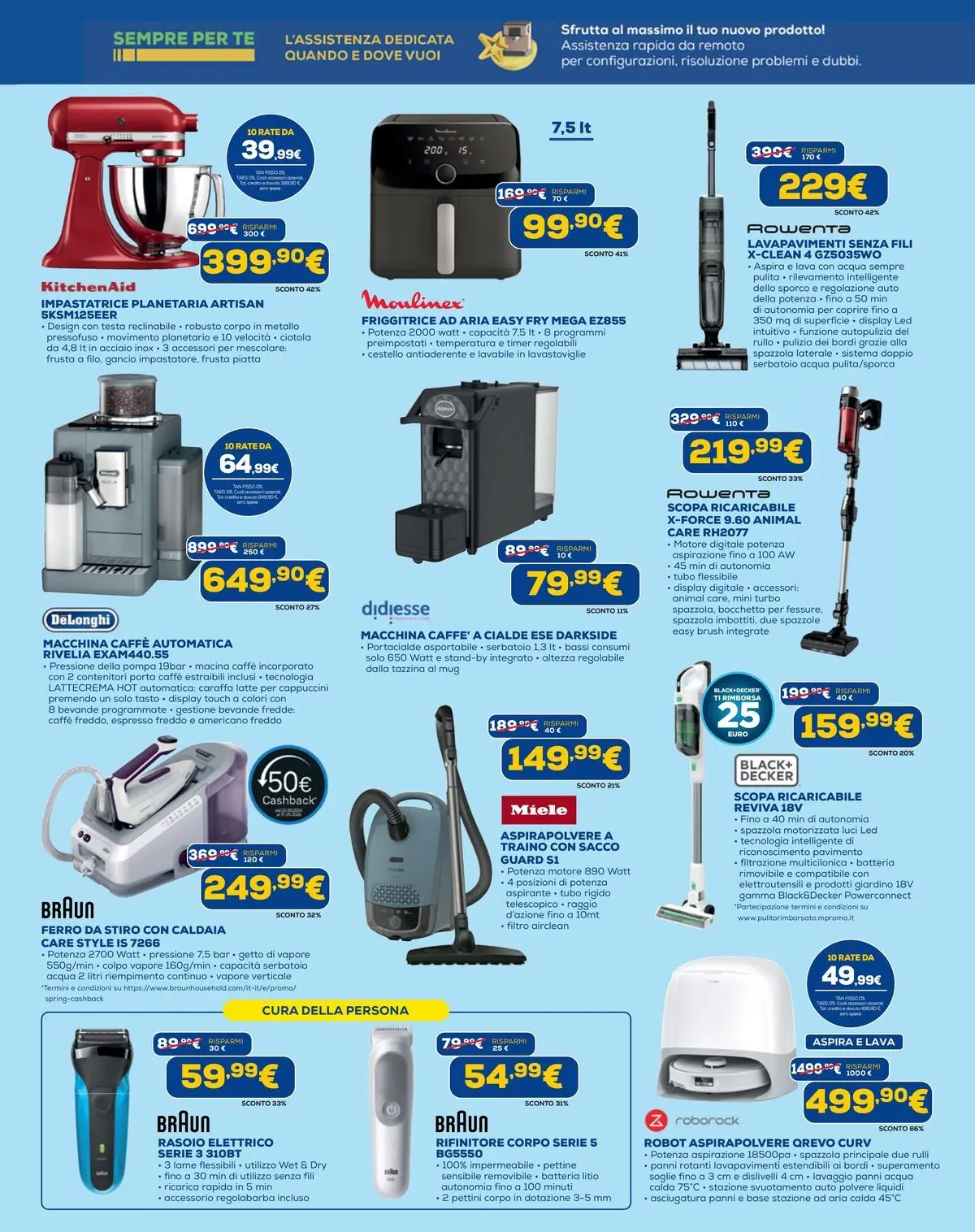 Nuovo Euronics volantino Risparmio vero il tasso 0 dal 23/04/2026 > offerte anteprima 🛍️ | Pagina: 5 | Prodotti: Robot aspirapolvere, Fan, Robot, Ciotola