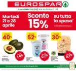 Eurospar Sconto 15% - al 29.04.2026