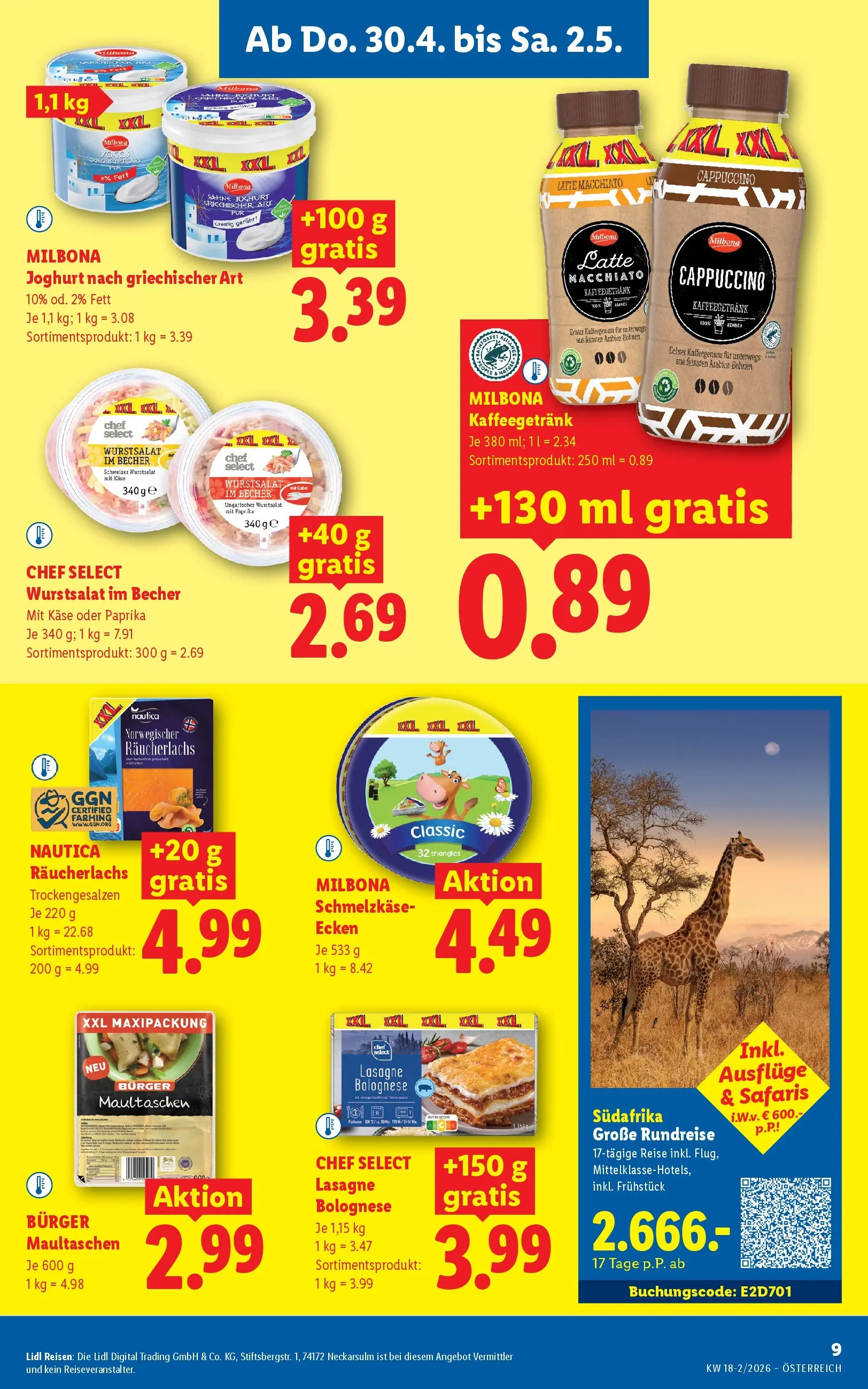 Lidl - Lidl ab 29.04.2026 - Angebote ab donnerstag | Seite: 13 | Produkte: Sahne, Käse, Joghurt