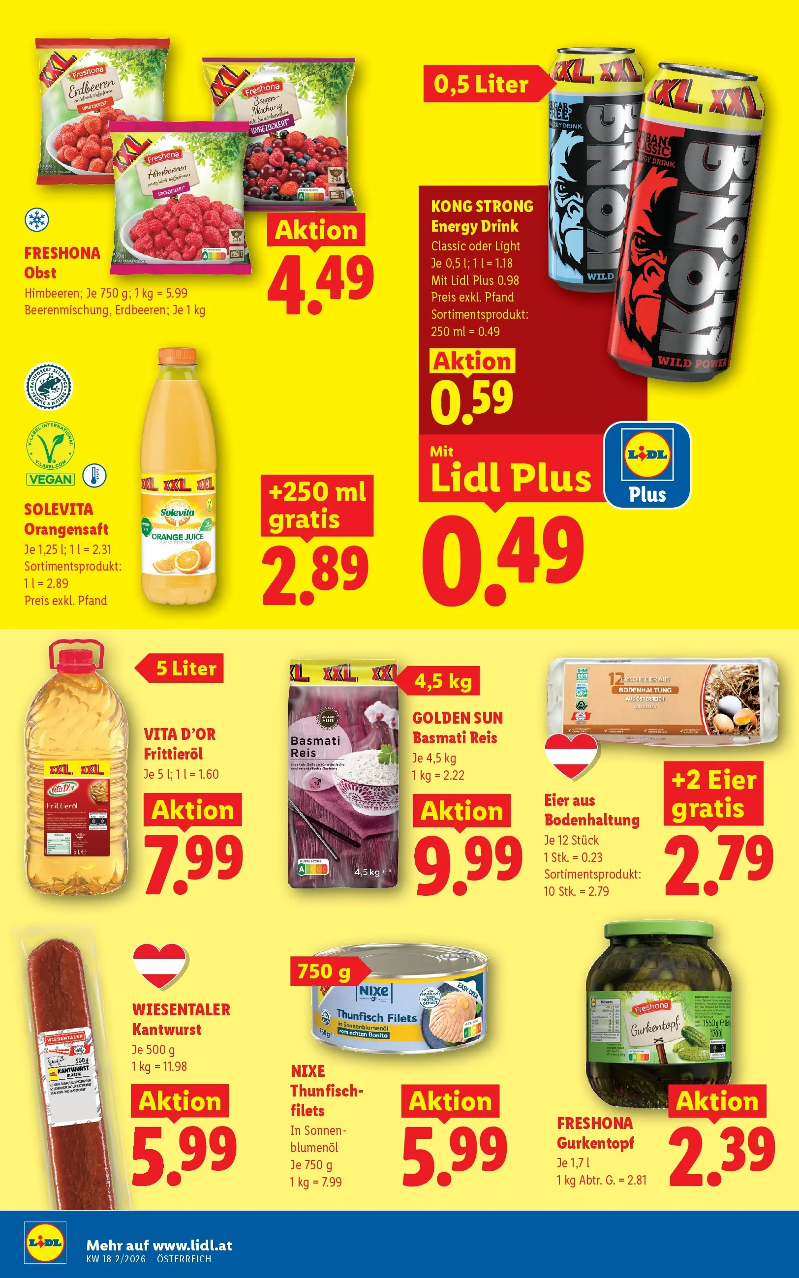 Lidl - Lidl ab 29.04.2026 - Angebote ab donnerstag | Seite: 14 | Produkte: Obst, Huile à frire, Eier, Reis