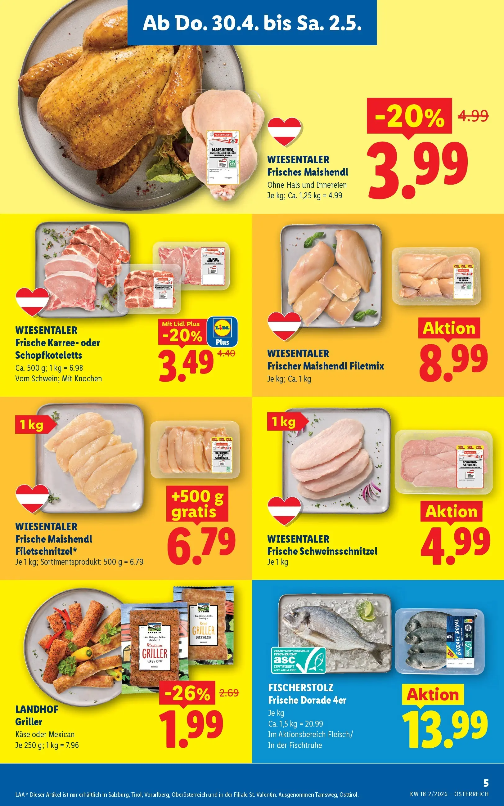Lidl - Lidl ab 29.04.2026 - Angebote ab donnerstag | Seite: 9 | Produkte: Käse, Fisch