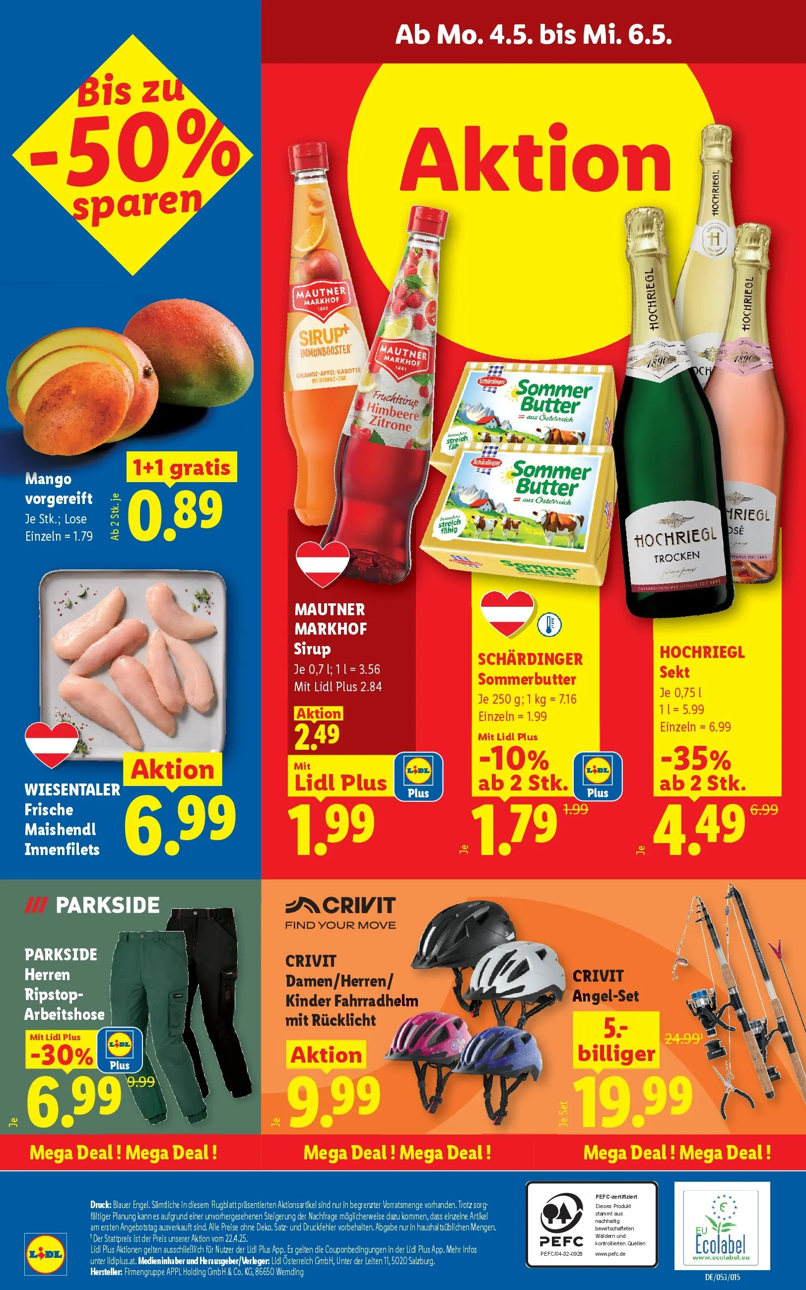 Lidl - Lidl ab 29.04.2026 - Angebote ab donnerstag | Seite: 28 | Produkte: Zitrone, Mango, Himbeere, Butter