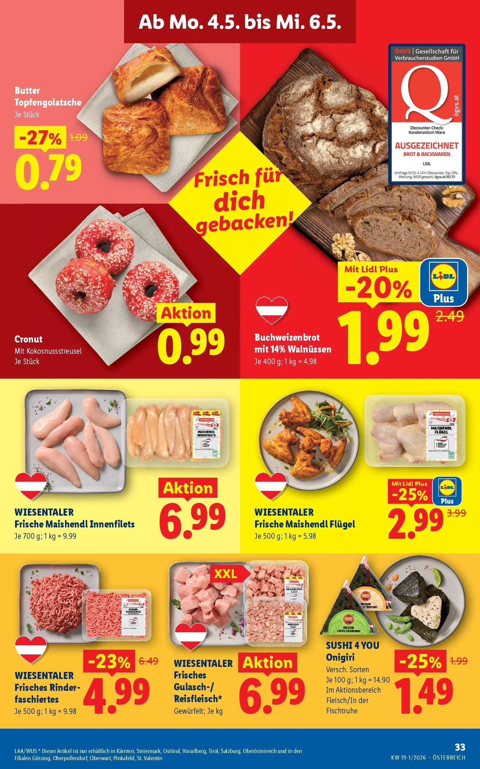 Lidl - Lidl ab 29.04.2026 - Angebote ab donnerstag | Seite: 38 | Produkte: Butter, Brot