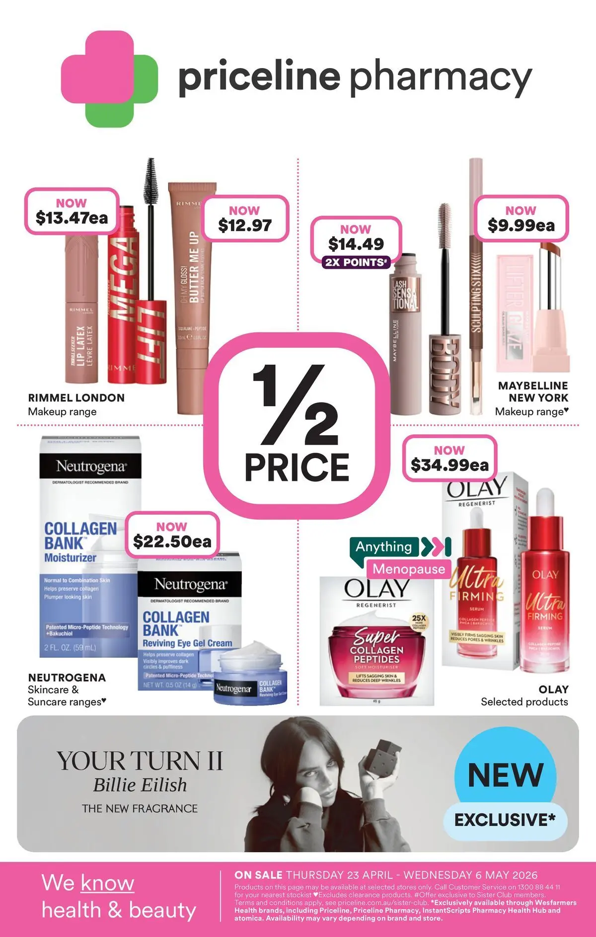 Priceline Pharmacy catalogue Morayfield - 23/04/2026 > weekly / monthly specials | Page: 1 | Products: Butter, Moisturiser, Cream, Sculpting