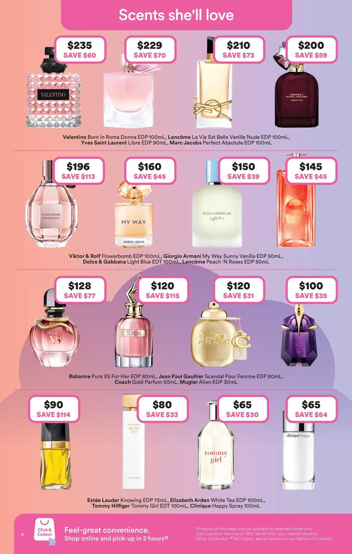 Priceline Pharmacy catalogue Morayfield - 23/04/2026 > weekly / monthly specials | Page: 4 | Products: Light, Tea, Peach