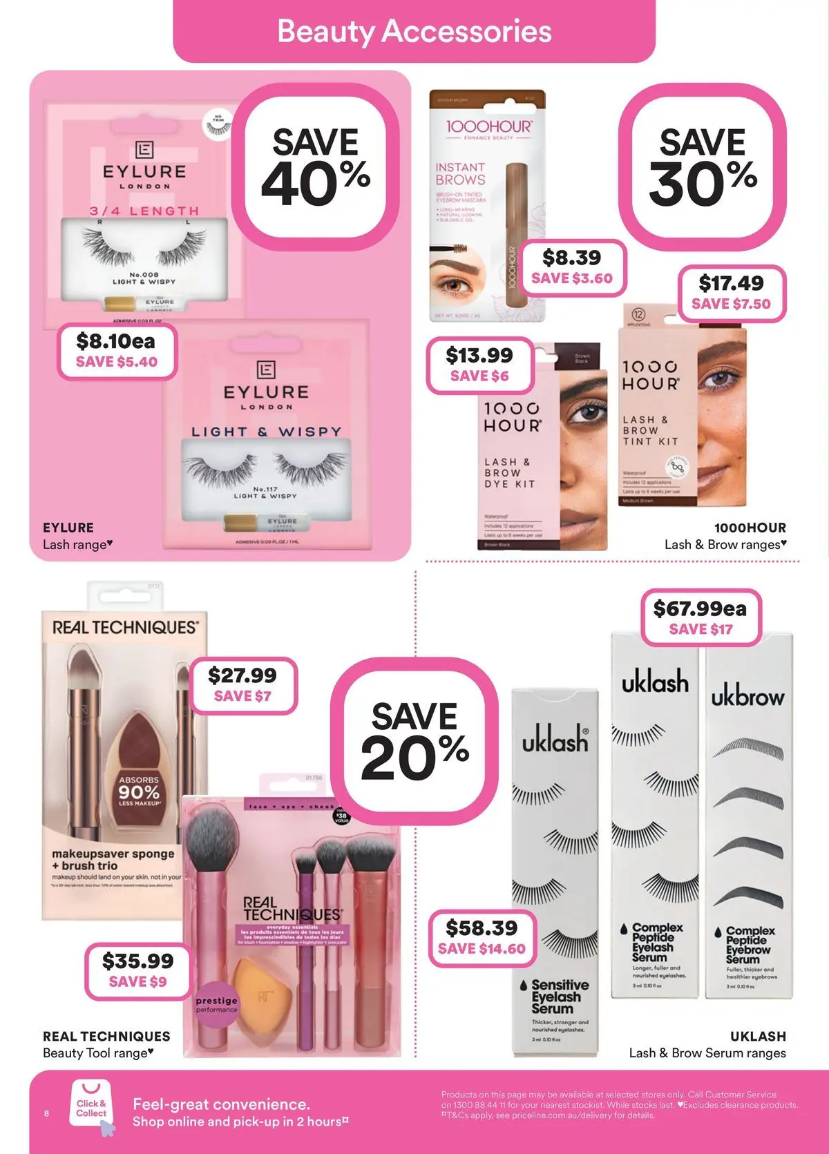 Priceline Pharmacy catalogue Morayfield - 23/04/2026 > weekly / monthly specials | Page: 8 | Products: Light, Brush, Eyebrow, Eyelash serum