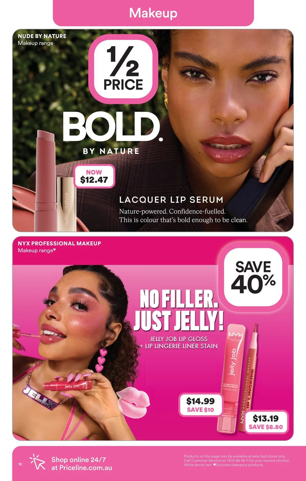 Priceline Pharmacy catalogue Morayfield - 23/04/2026 > weekly / monthly specials | Page: 18 | Products: Lip gloss, Lingerie, Makeup
