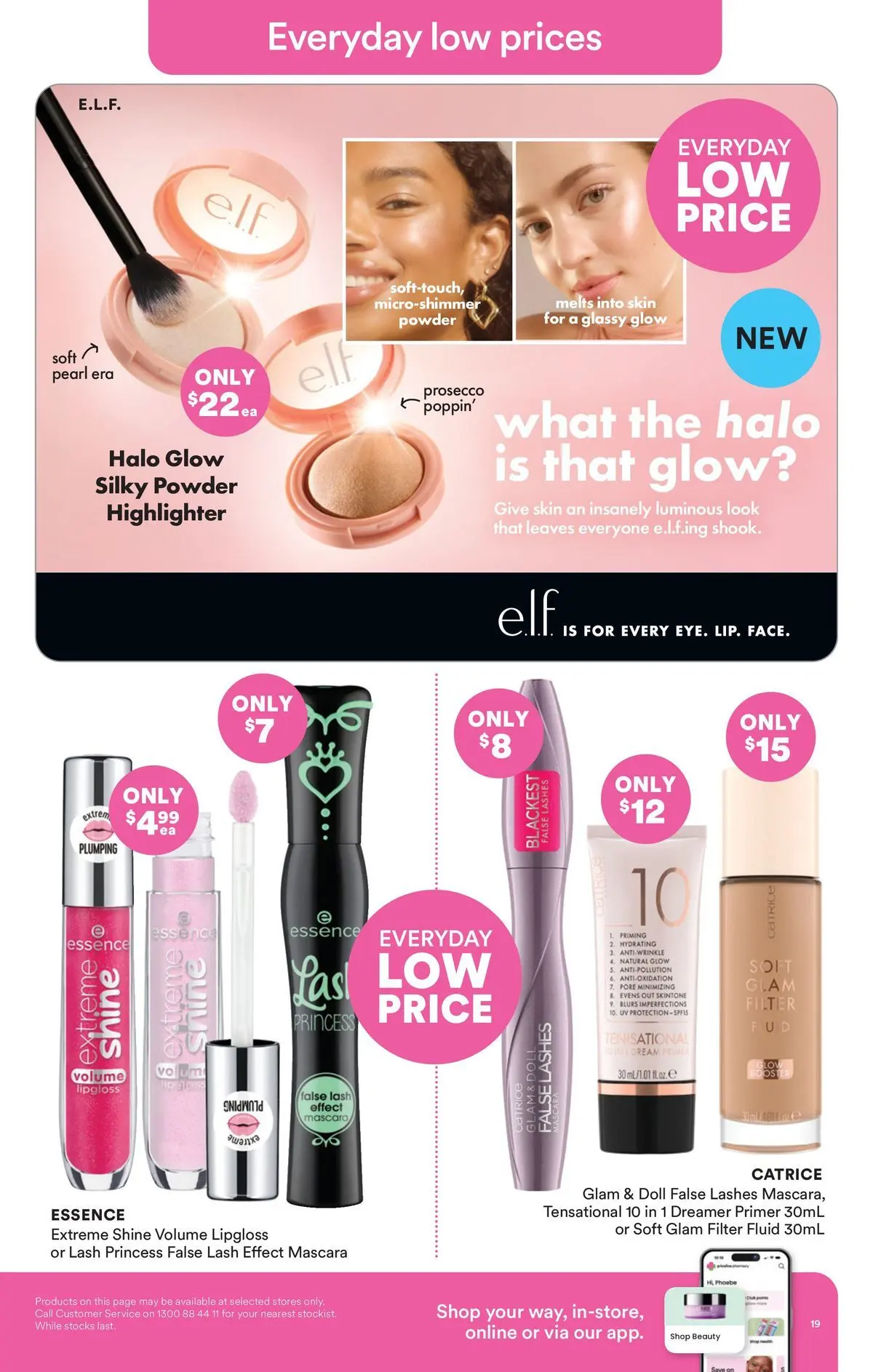 Priceline Pharmacy catalogue Morayfield - 23/04/2026 > weekly / monthly specials | Page: 19 | Products: Powder, Highlighter, Mascara