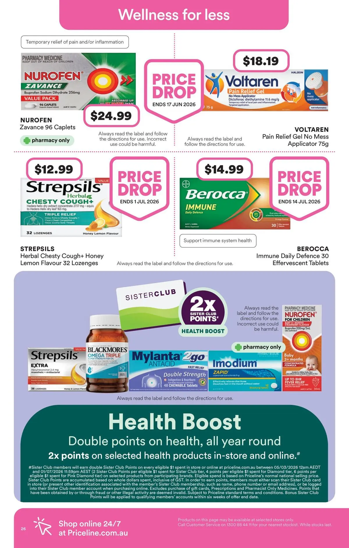 Priceline Pharmacy catalogue Morayfield - 23/04/2026 > weekly / monthly specials | Page: 26 | Products: Honey, Water, Lemon, Phone