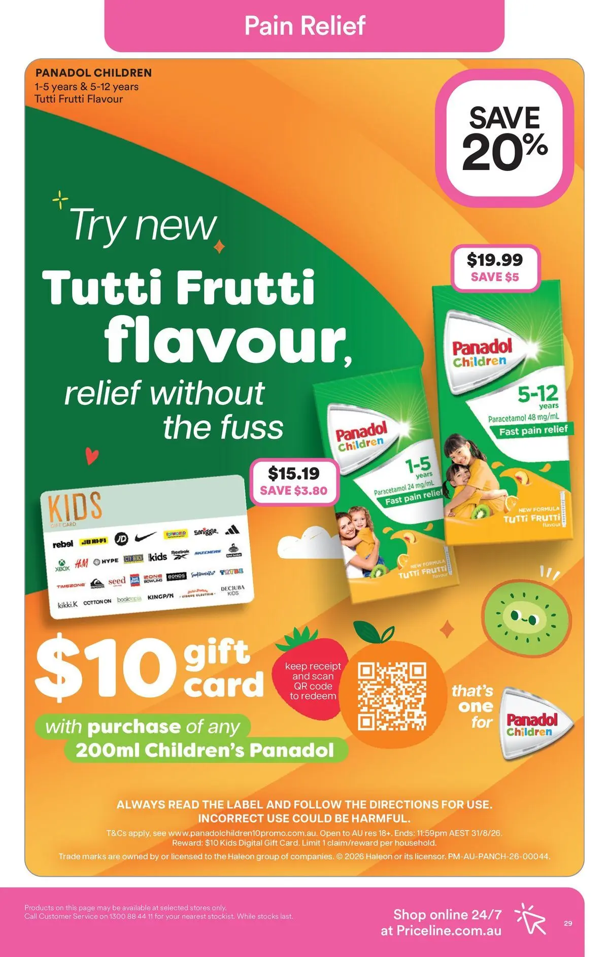 Priceline Pharmacy catalogue Morayfield - 23/04/2026 > weekly / monthly specials | Page: 29 | Products: Digital, Xbox, Pain relief