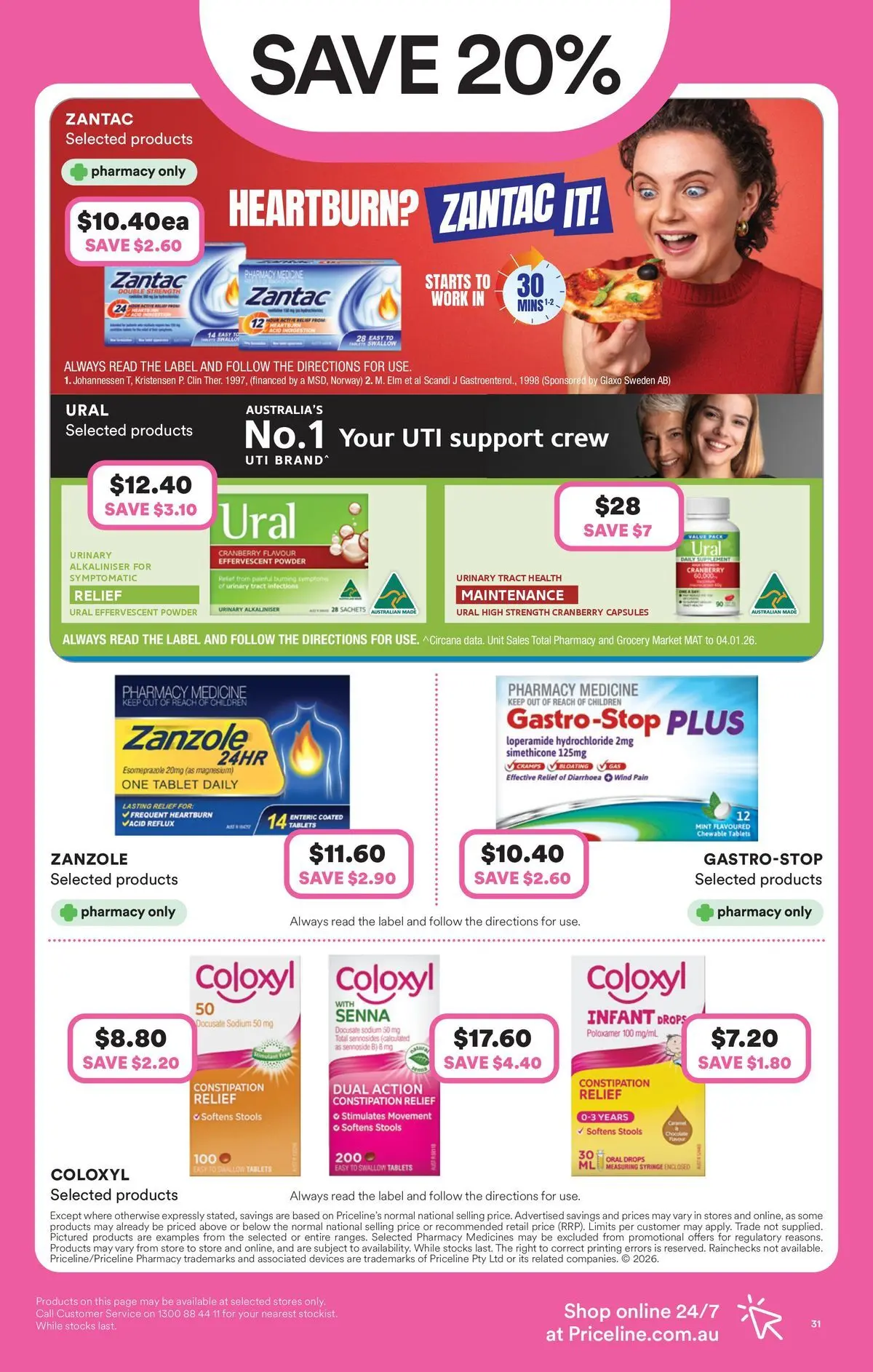 Priceline Pharmacy catalogue Morayfield - 23/04/2026 > weekly / monthly specials | Page: 31 | Products: Powder, Tablet, Tablets