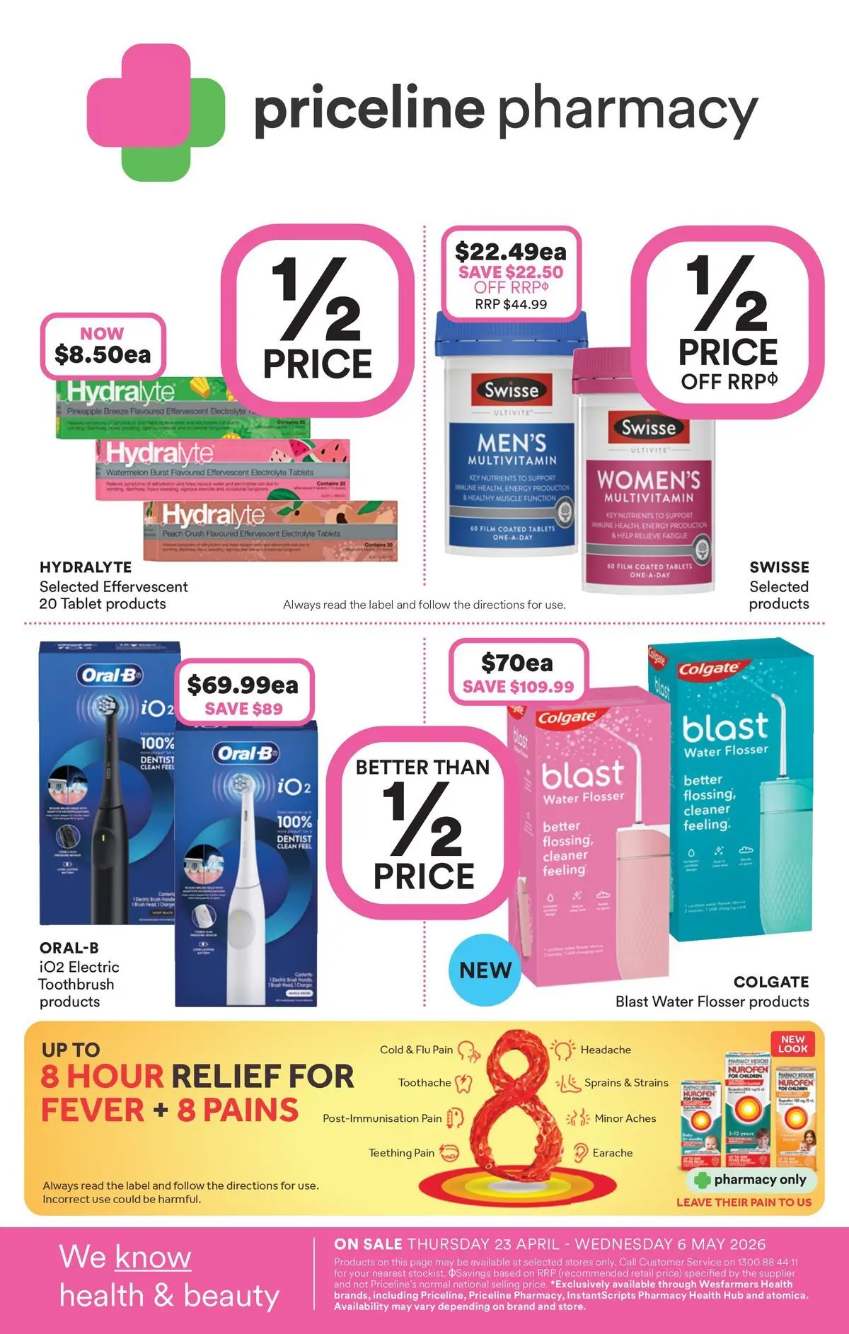 Priceline Pharmacy catalogue Morayfield - 23/04/2026 > weekly / monthly specials | Page: 36 | Products: Water, Peach, Nutrients, Tablets