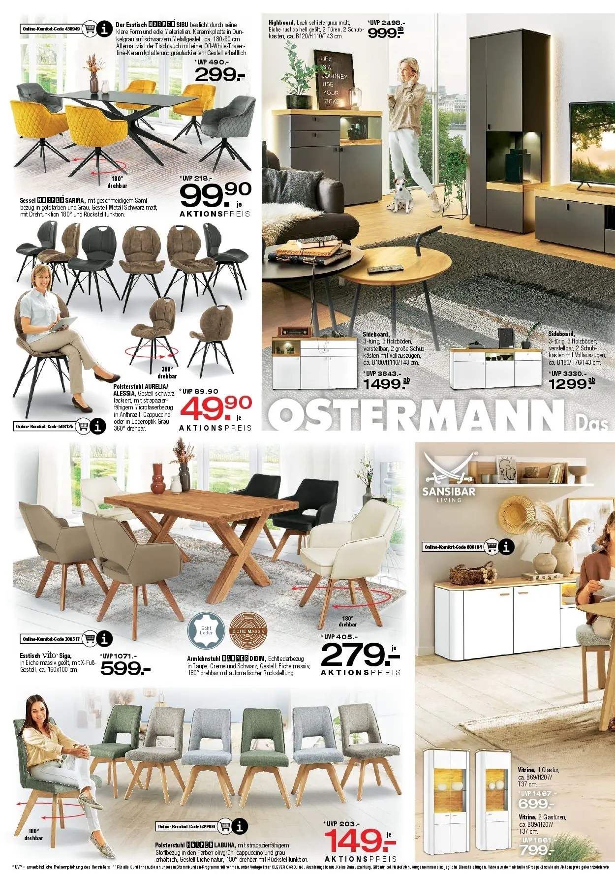 Ostermann Neue Möbel wirken Wunder (ab 02.05.2026) zum Blättern | Seite: 3 | Produkte: Esstisch, Sessel, Tisch, Creme