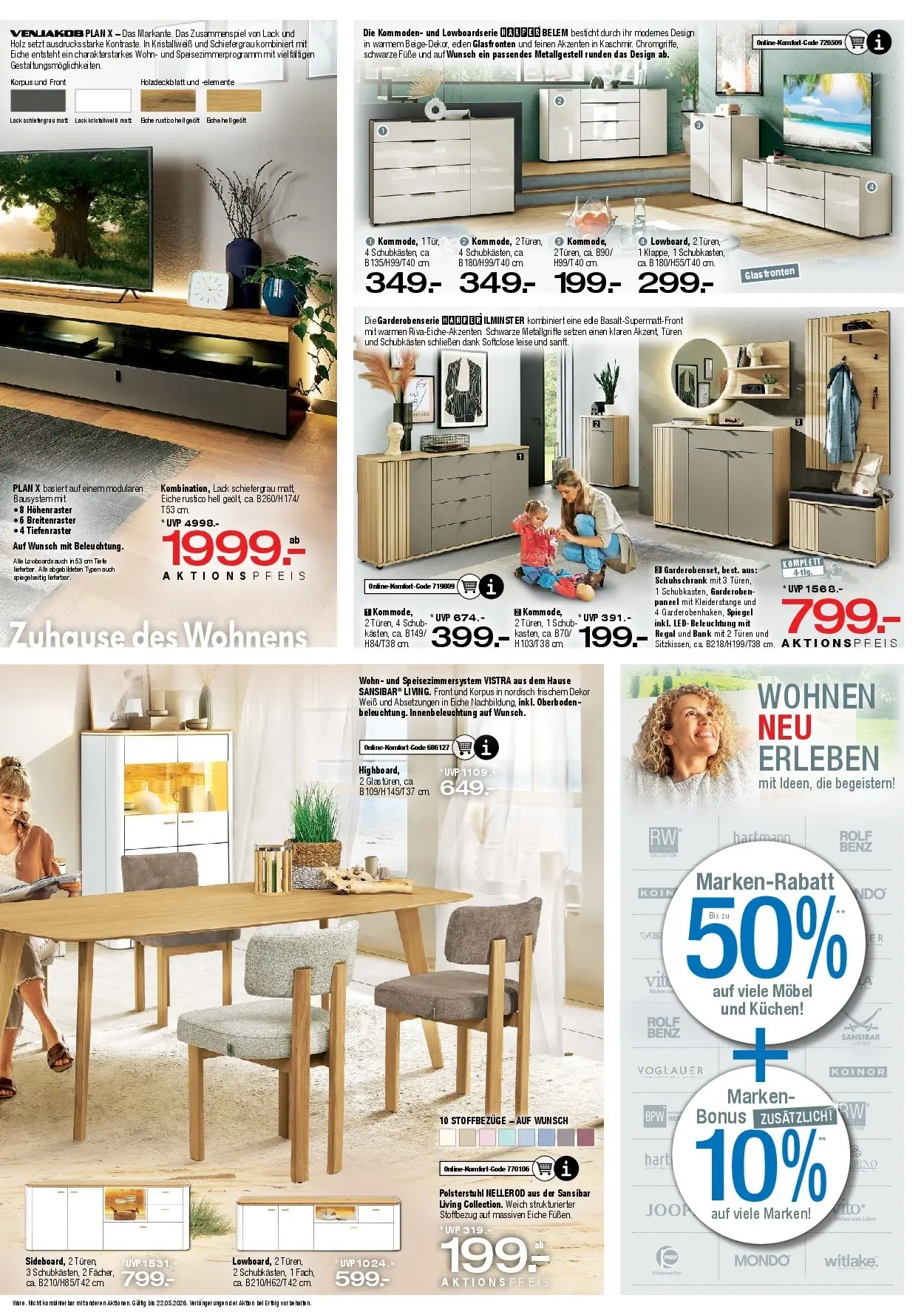 Ostermann Neue Möbel wirken Wunder (ab 02.05.2026) zum Blättern | Seite: 4 | Produkte: Regal, Spiegel, Kuchen